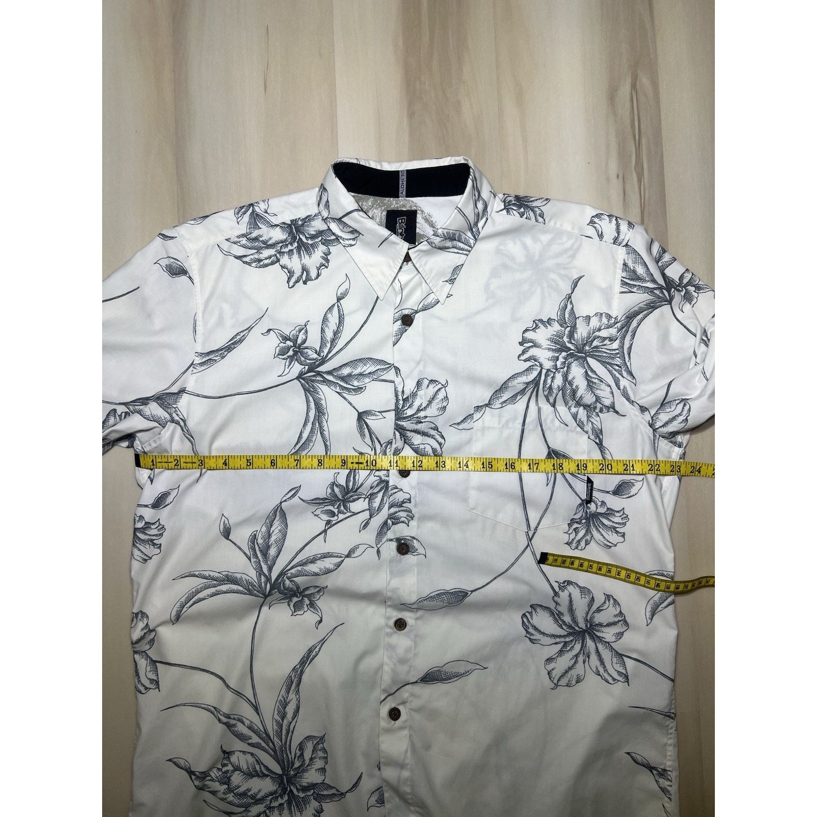 Billabong Billabong Shirt Button Up Hawaiian Bamboo Floral Hibiscus Size US M / EU 48-50 / 2 - 9 Thumbnail