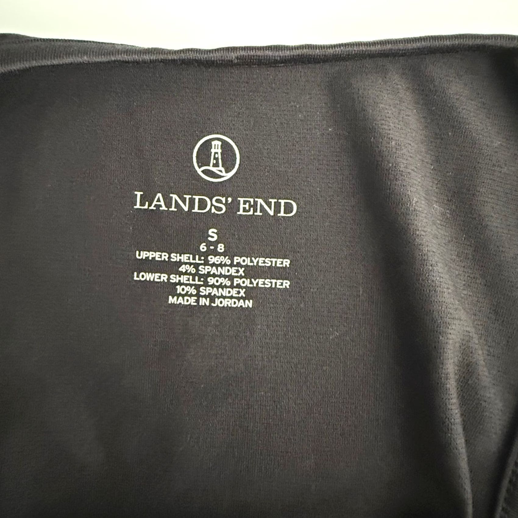 Lands' End Lands' End Active Tank Top S Black Geometric Racerback Sleeveless Pullover Size S / US 4 / IT 40 - 5 Thumbnail