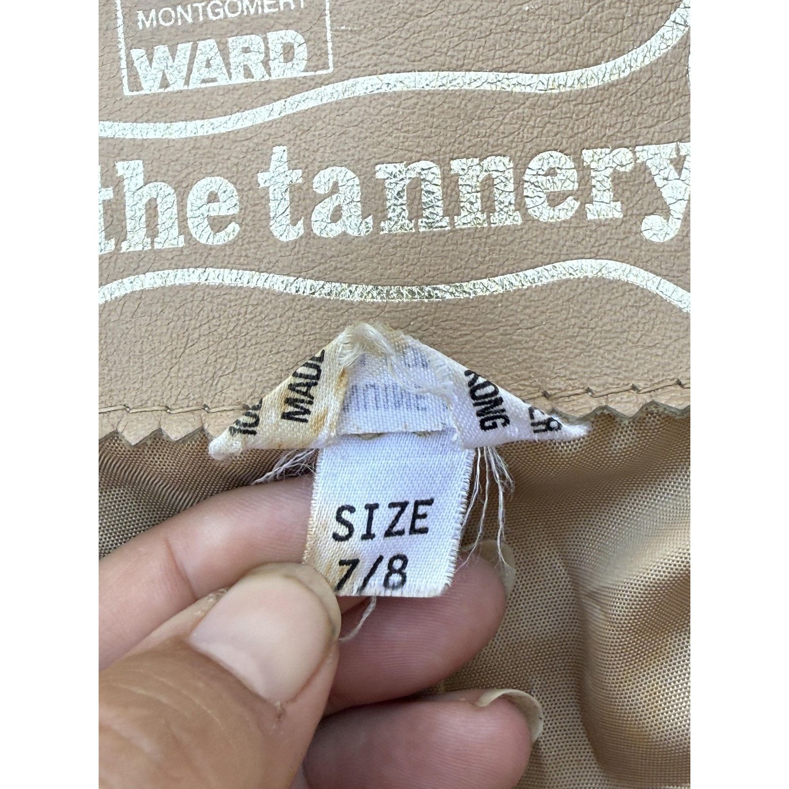 Original Montgomery Vintage 70s Montgomery Ward Tannery Jacket Womens 7/8 Size M / US 6-8 / IT 42-44 - 6 Thumbnail