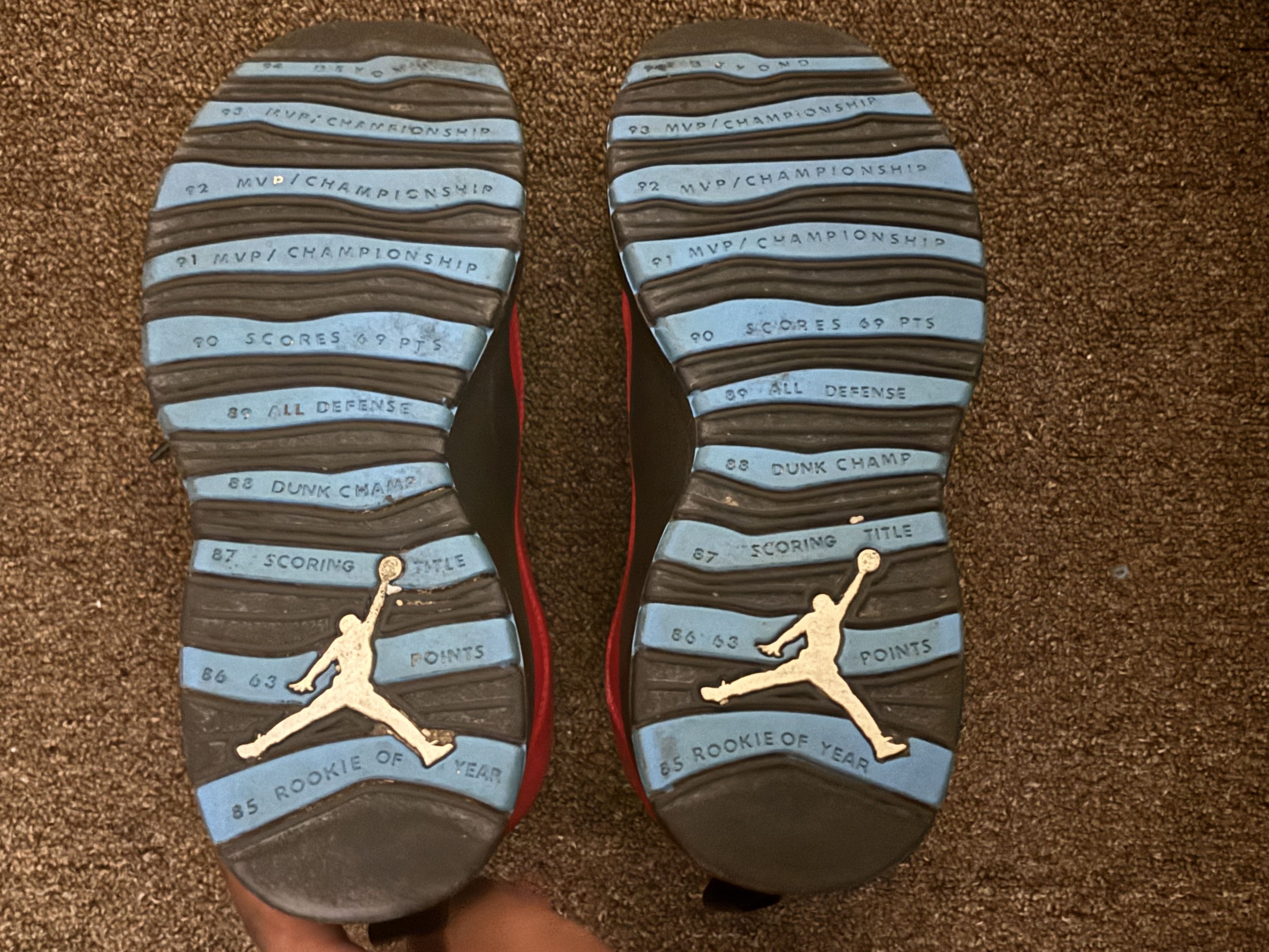 Nike Jordan 10 Powder Blue Custom Size US 10.5 / EU 43-44 - 3 Thumbnail