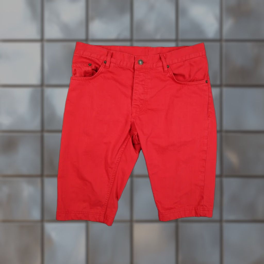 Peak Performance Peak Performance Mens Shorts 5-Pocket Red Denim Barrow P Button Fly 34 Casual Chino Pocket Polo Shirt Style 90s Vintage Mens? Size US 34 / EU 50 - 1 Thumbnail