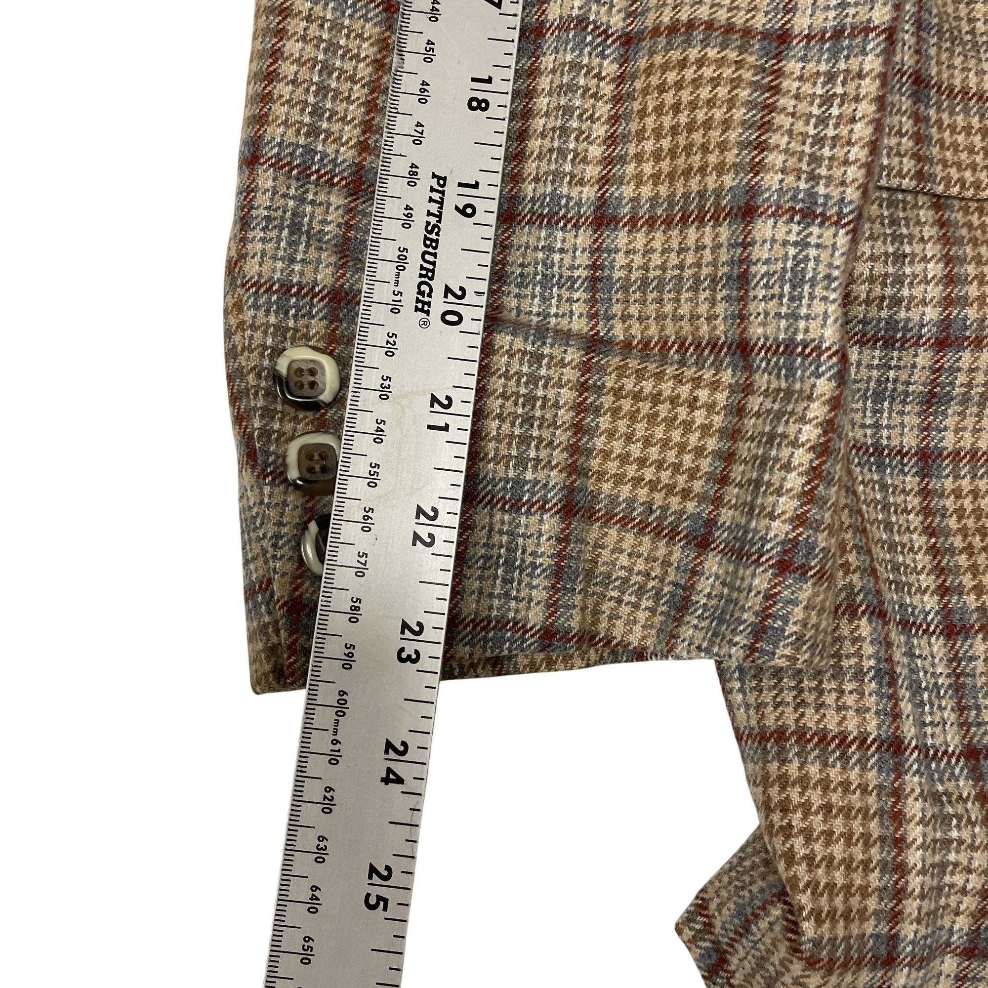 Other Vtg Bonds Herringbone SHADOW PLAID Wool Sport Coat Size 40S - 10 Thumbnail
