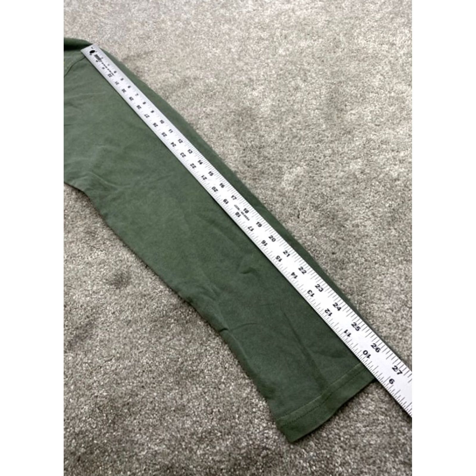 Olive Field & Forest Henley Shirt Men's L Olive Green Cotton Long Sleeve Button Up Size US L / EU 52-54 / 3 - 7 Thumbnail