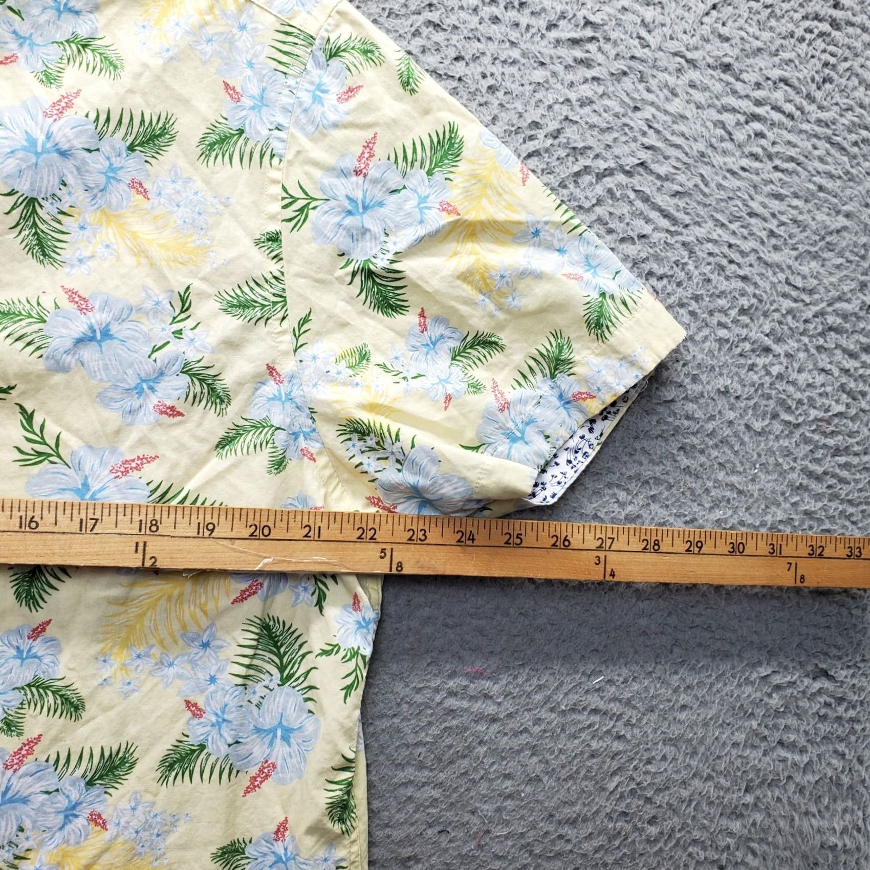 Denime Denim & Flower Hawaiian Shirt Mens M Multicolor Floral Short Sleeve Button-Down Shirt Size US M / EU 48-50 / 2 - 4 Thumbnail