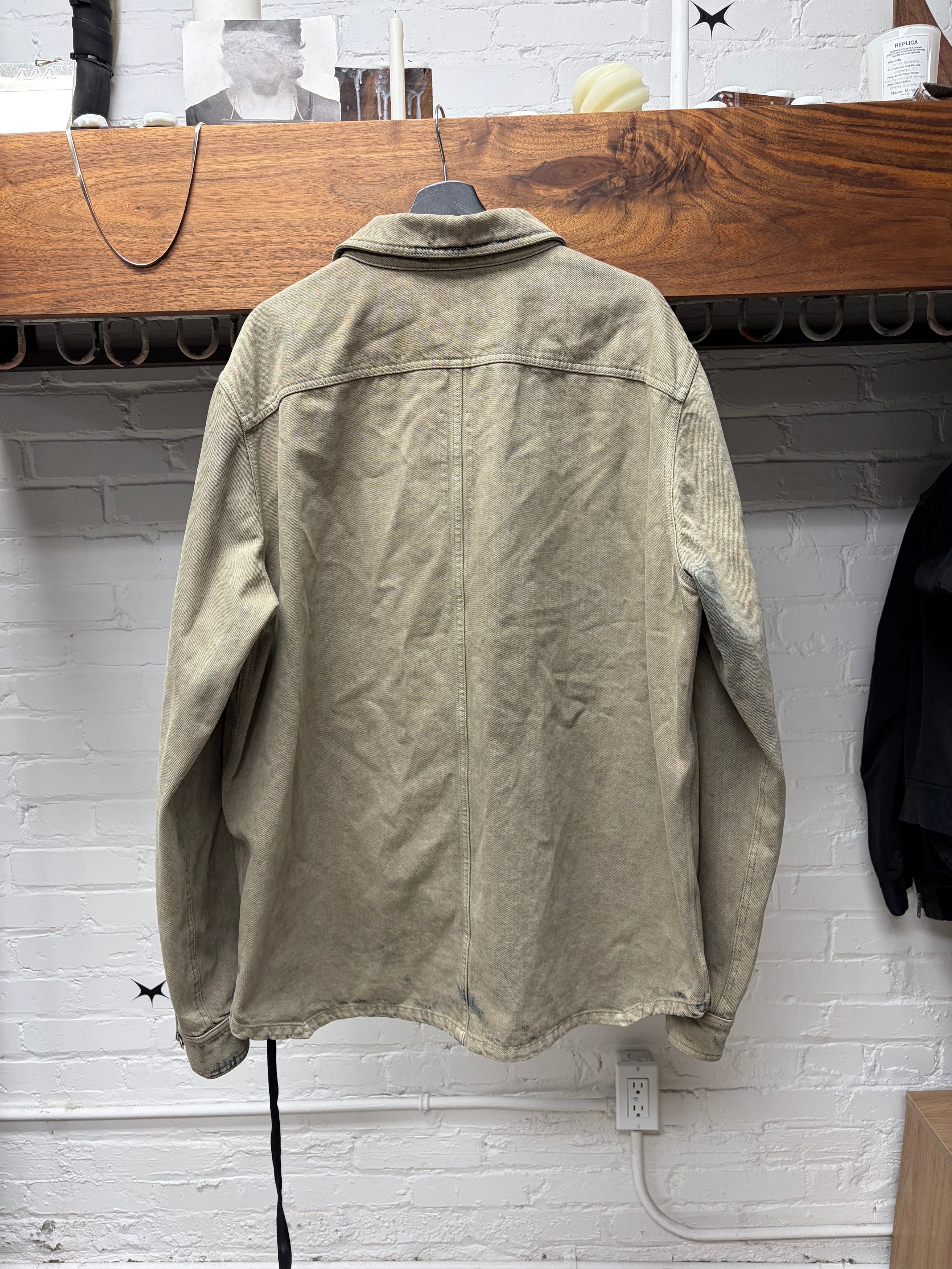 Rick Owens Rick Owens DRKSHDW Mineral/Pearl Oversized Denim ‘Overshirt’ Size US L / EU 52-54 / 3 - 3 Thumbnail