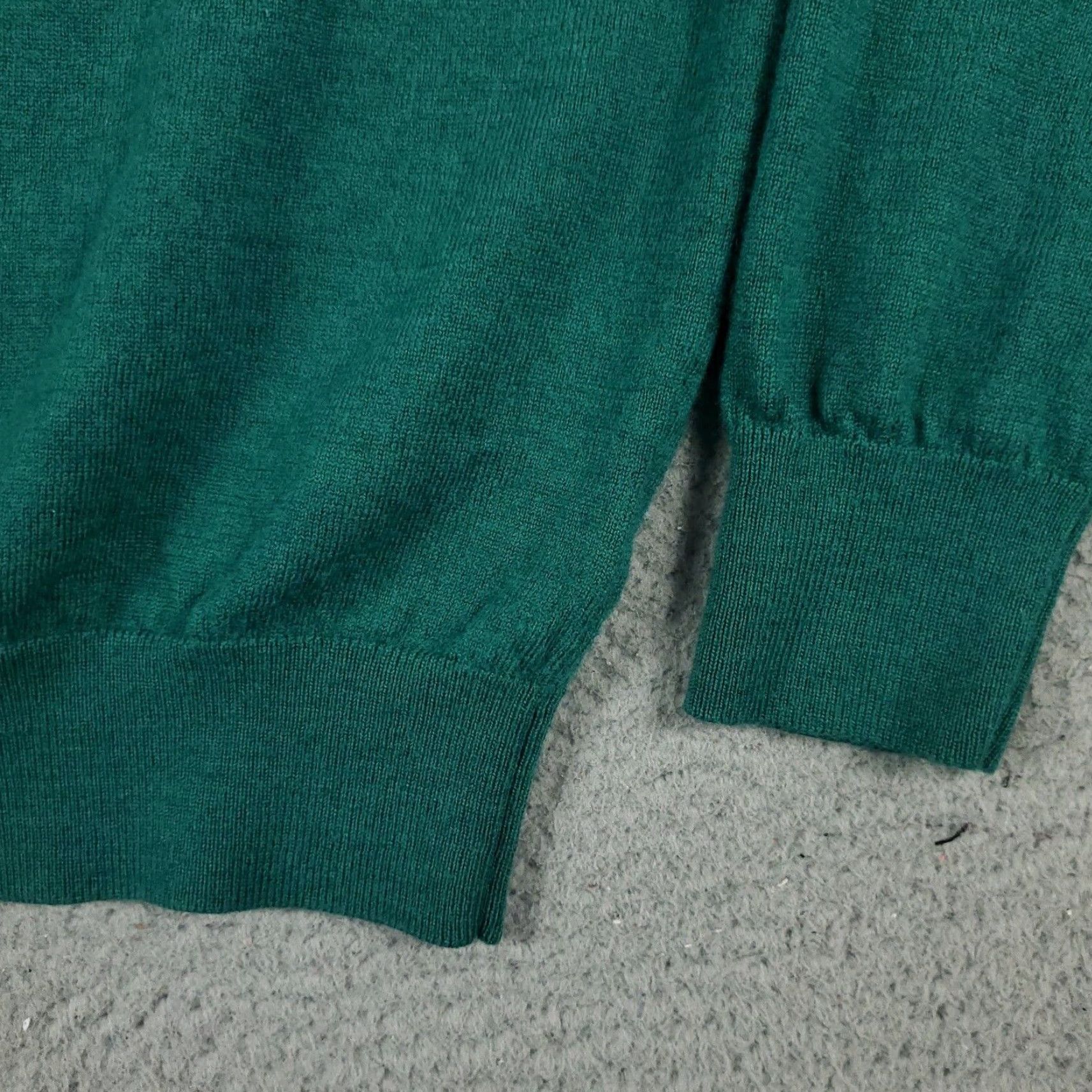 Polo Ralph Lauren Polo Ralph Lauren Mens Green Wool Quarter Zip Sweater Large Size US L / EU 52-54 / 3 - 4 Thumbnail