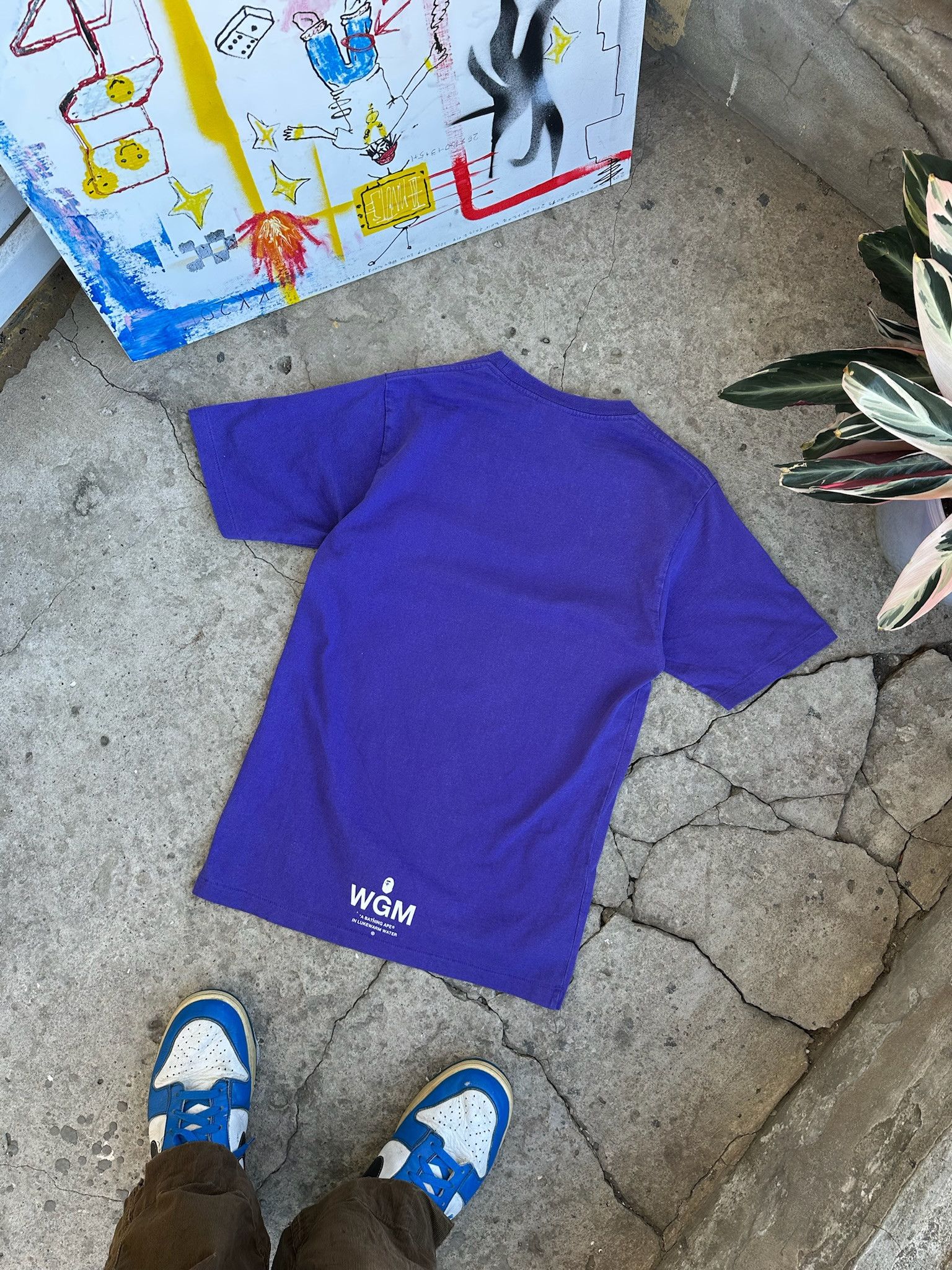 Bape purple lighting college tee Bapeavy Metal tShirt