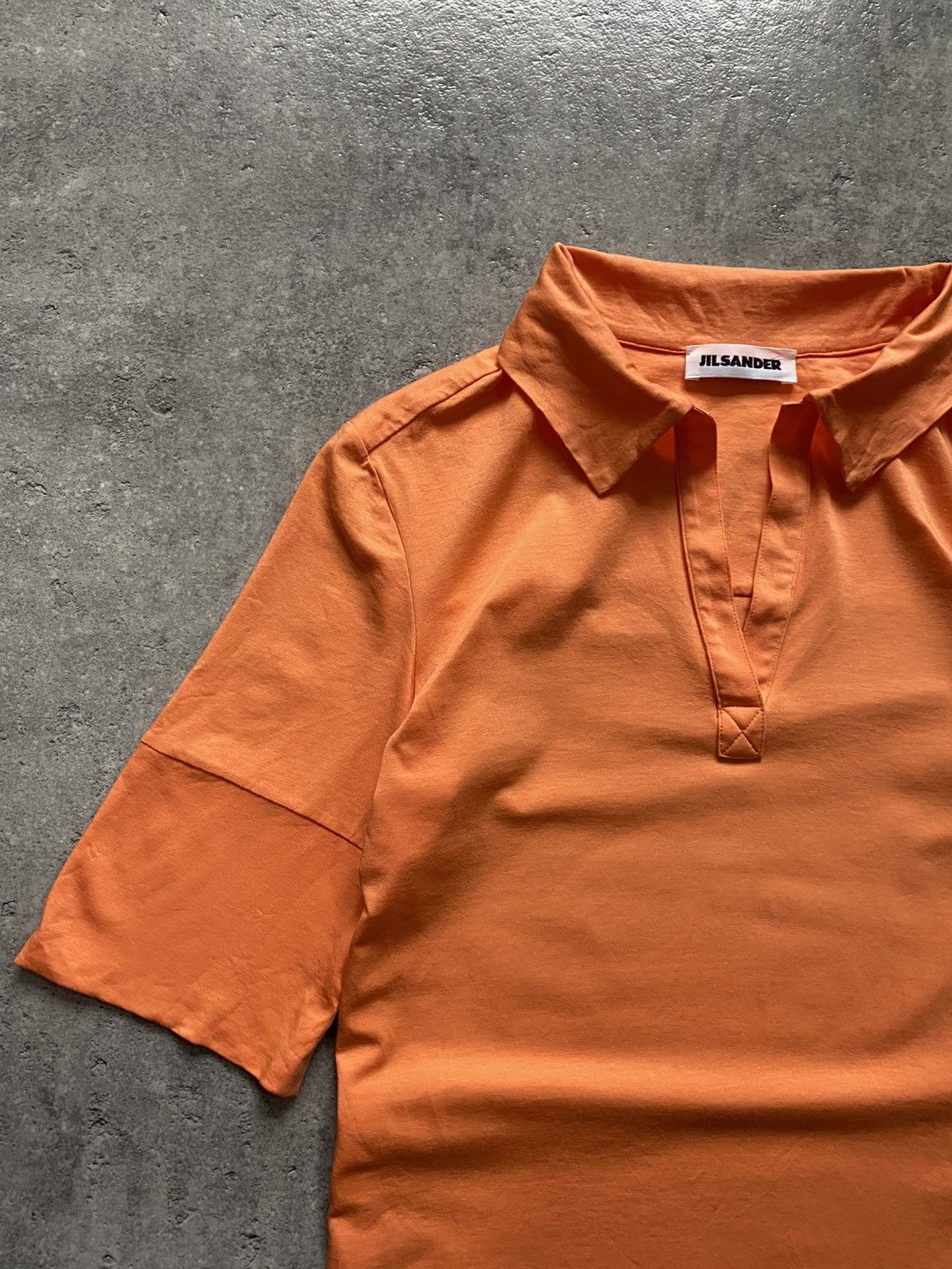 Jil Sander Jil Sander Minimalist Orange Shirt Size L / US 10 / IT 46 - 4 Thumbnail