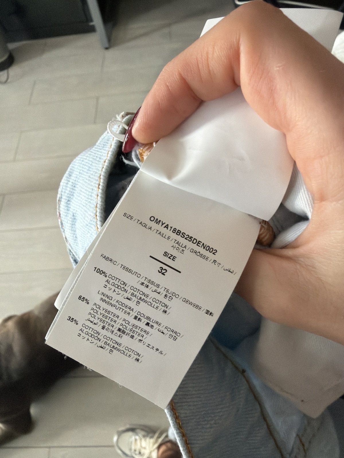 Off-White OFF White Fresco Print Straight Jeans Multicolor Size US 32 / EU 48 - 6 Thumbnail