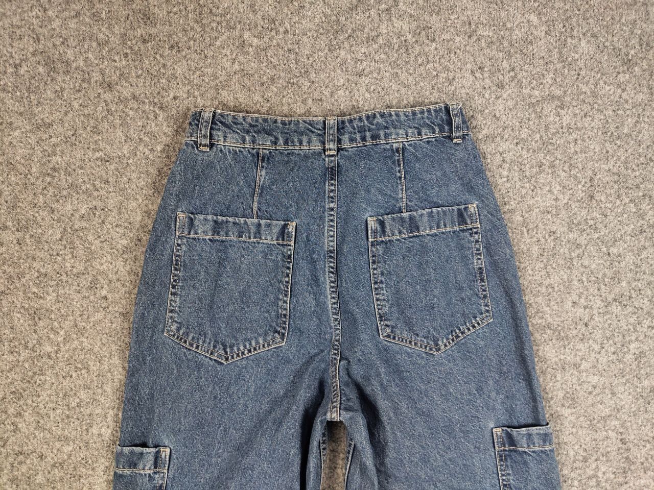 Japanese Brand Vintage 90's Japanese Baggy Denim Cargo Jeans Y2K Hype Style Size US 30 / EU 46 - 11 Thumbnail