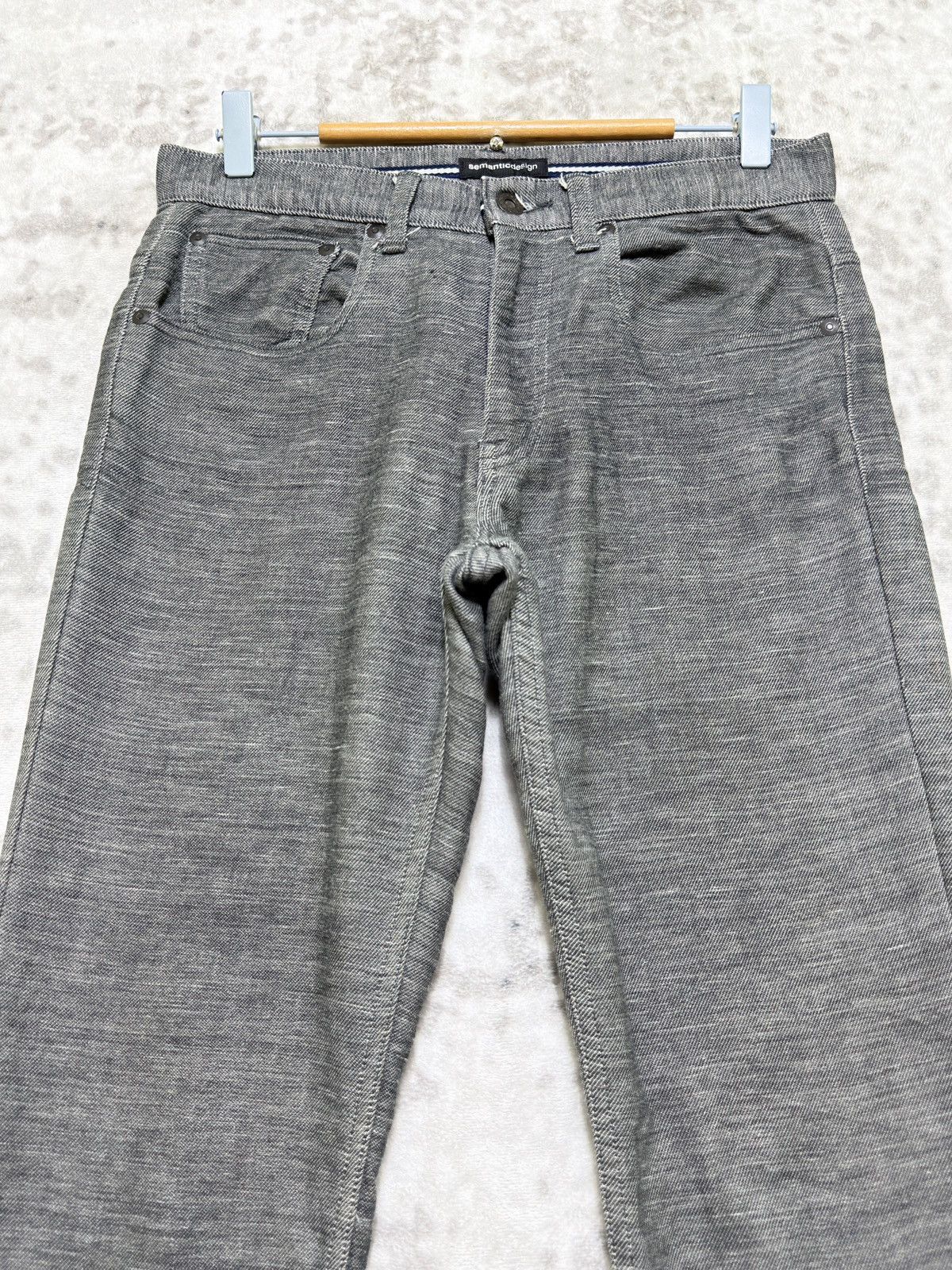 semanticdesign Semantic Design Slim Tapered Cinch Back Zip Pocket Pants Y2K Size US 29 - 3 Thumbnail