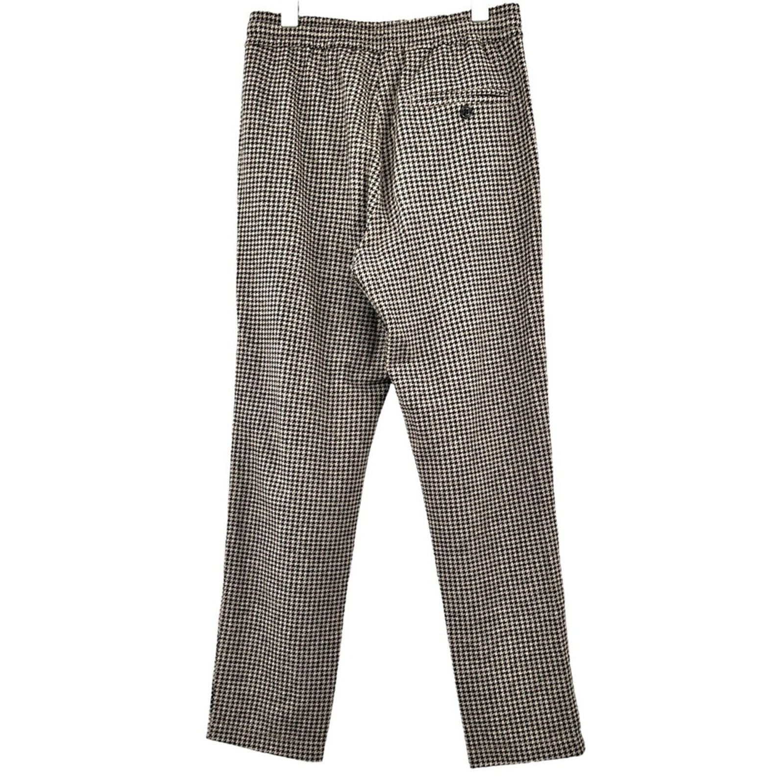 Todd Snyder Gray Brown Wool Houndstooth Pant - Double Knit Pants Size US 28 / EU 44 - 2 Thumbnail