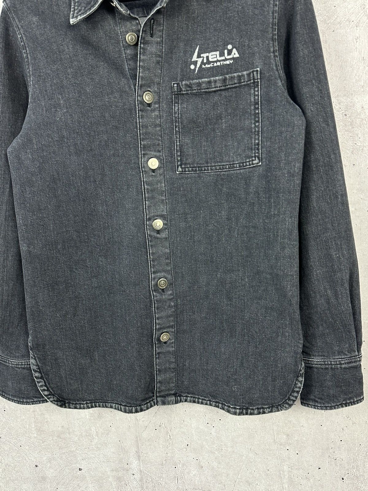 Stella McCartney Stella McCartney 23 Old Bond Street Denim Overshirt Jacket Size S / US 4 / IT 40 - 3 Thumbnail