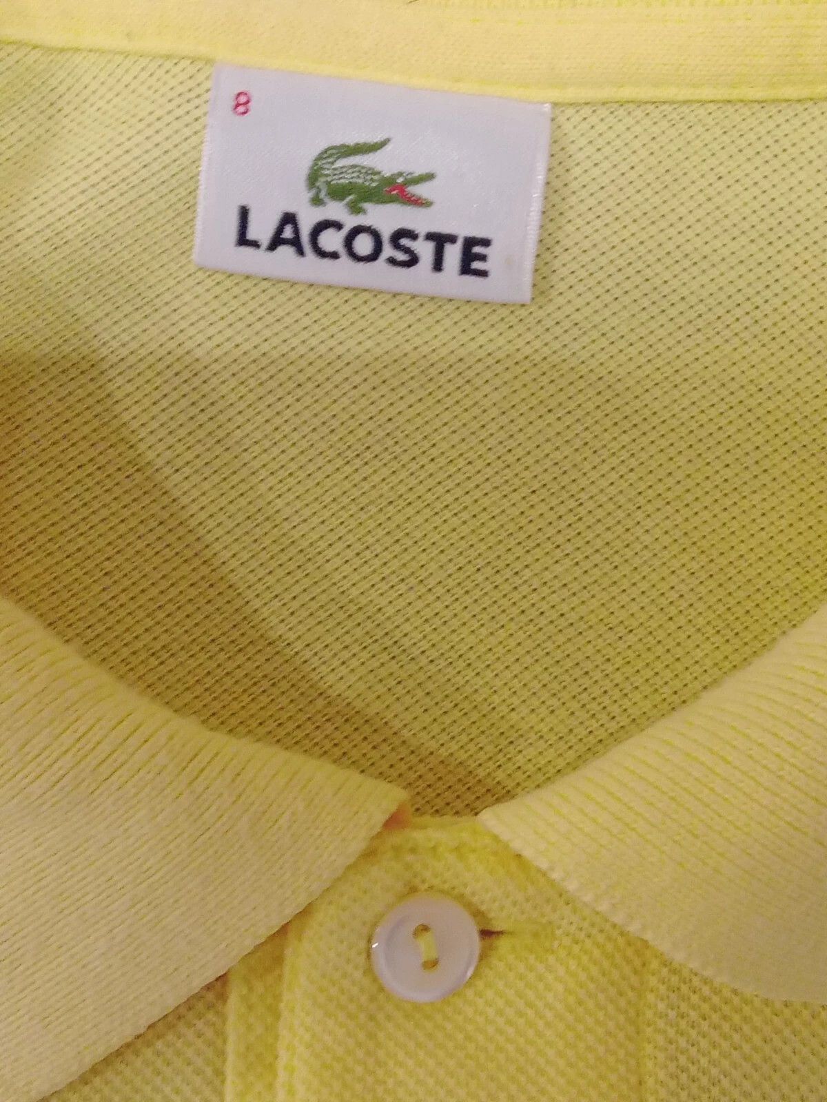 Lacoste Lacoste Yellow Classic Pique Polo 8 3XL Size US XXL / EU 58 / 5 - 5 Thumbnail