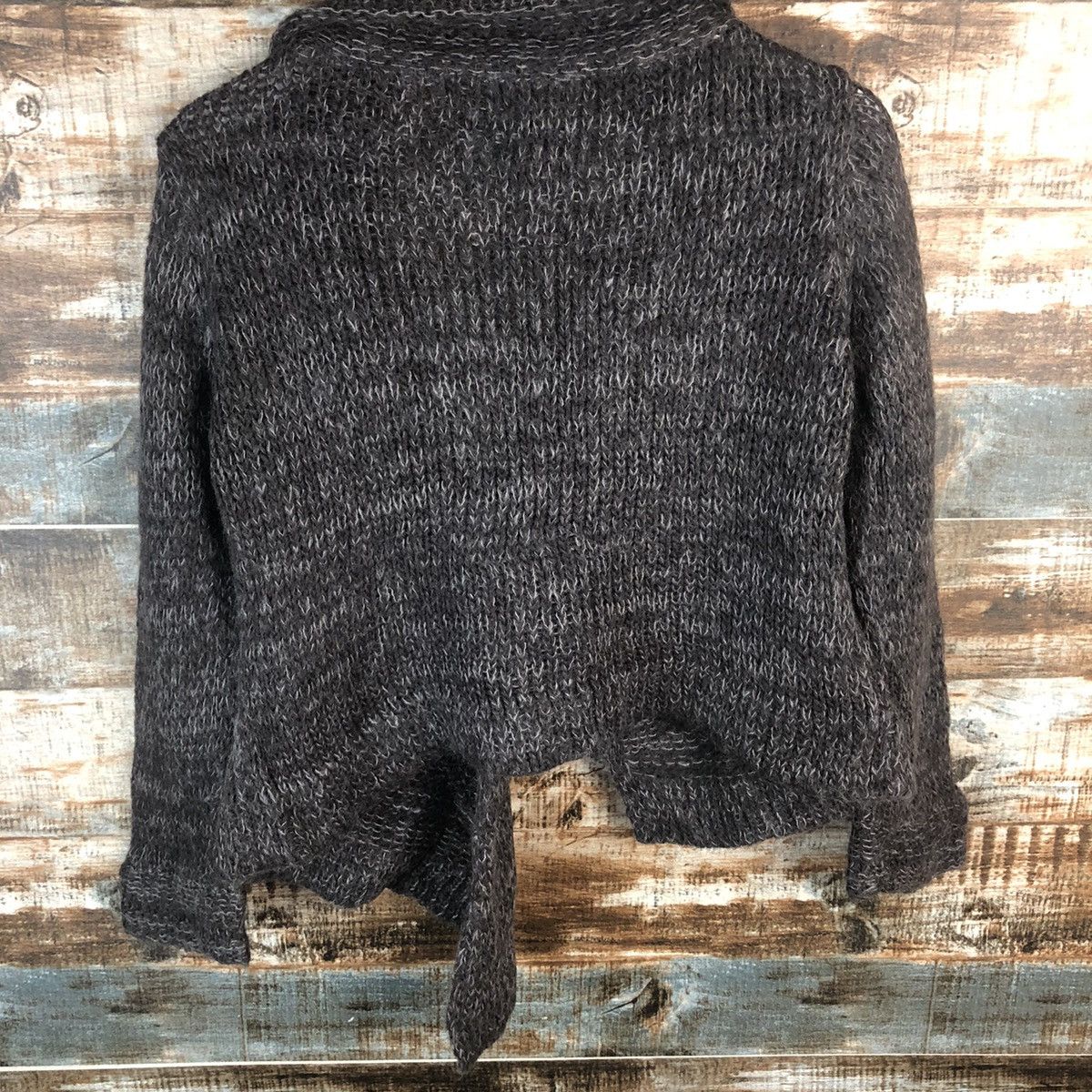 ABAHOUSE × Homespun Knitwear Abahouse Brown Cardigan mohair shaggy fur Knitwear #A2262 Size M / US 6-8 / IT 42-44 - 13 Thumbnail