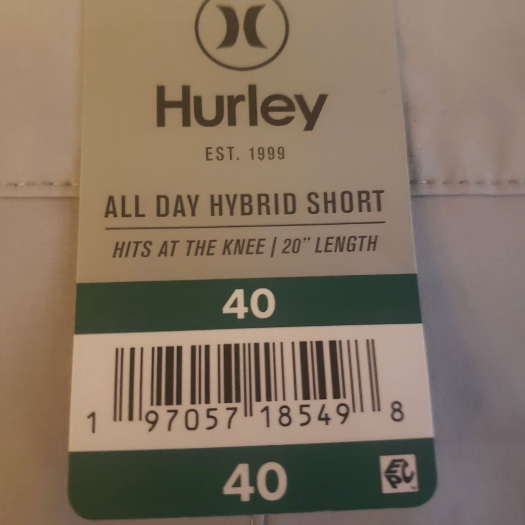 Hurley Hurley All Day Hybrid Quick Dry 4-Way Stretch Reflective Short Men 34 Gray Ion Grey Modern Outdoor Beach Sports 90s? Size US 34 / EU 50 - 7 Thumbnail