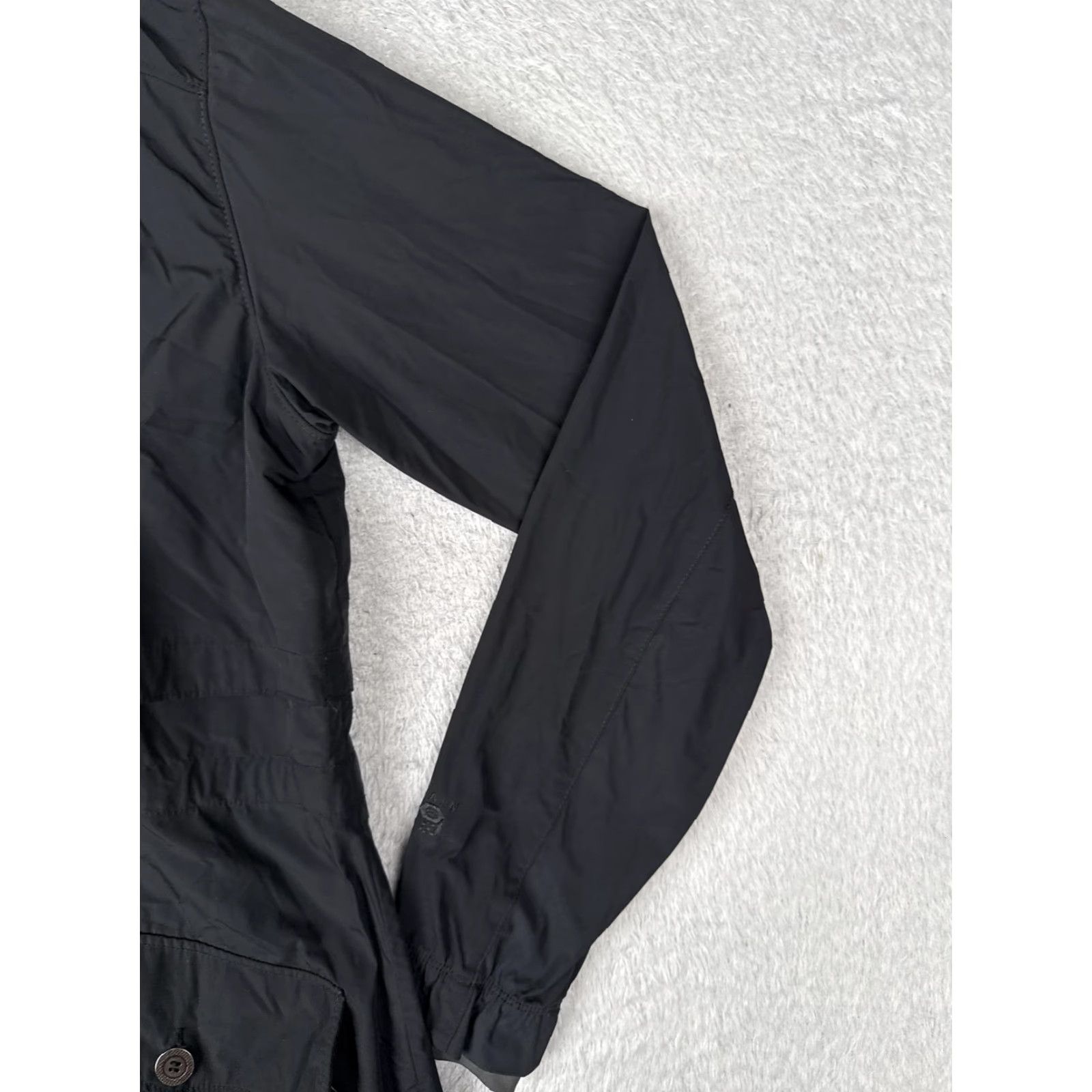 Mountain Hardwear Mountain Hardwear Jacket Womens Medium Black Hooded Nylon Parka Full Zip Pockets Size M / US 6-8 / IT 42-44 - 4 Thumbnail