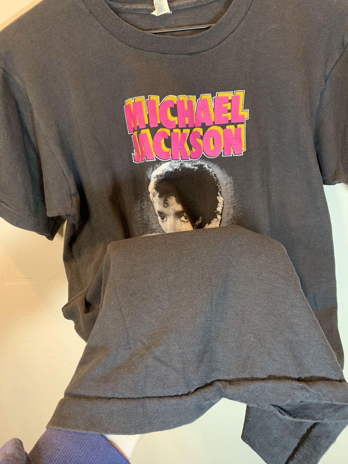 Band Tees × Michael Jackson × Vintage *RARE* Vintage 1983 Michael Jackson Thriller USA-Made Shirt Size US L / EU 52-54 / 3 - 5 Thumbnail
