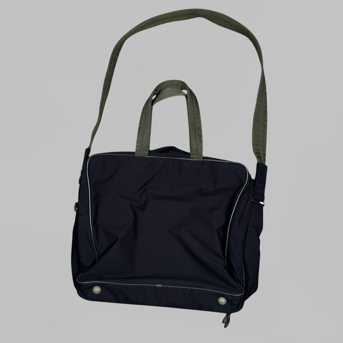 Prada PRADA NAVY TRAVEL / GYM BAG WITH RED TAB VINTAGE Size ONE SIZE - 3 Thumbnail