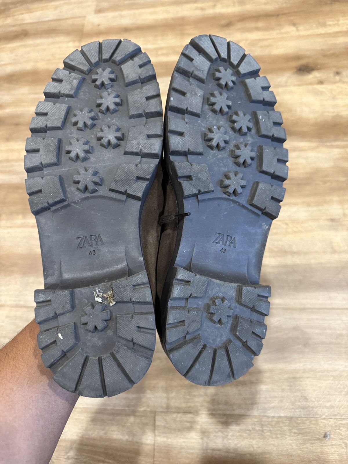 Zara Zara Brown Mock Toe Size US 10 / EU 43 - 3 Thumbnail