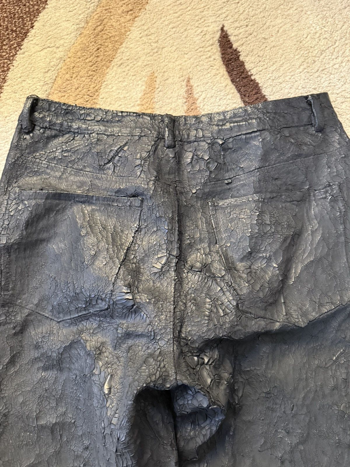 If Six Was Nine Onlycurse flared waxed jeans Size US 34 / EU 50 - 4 Thumbnail