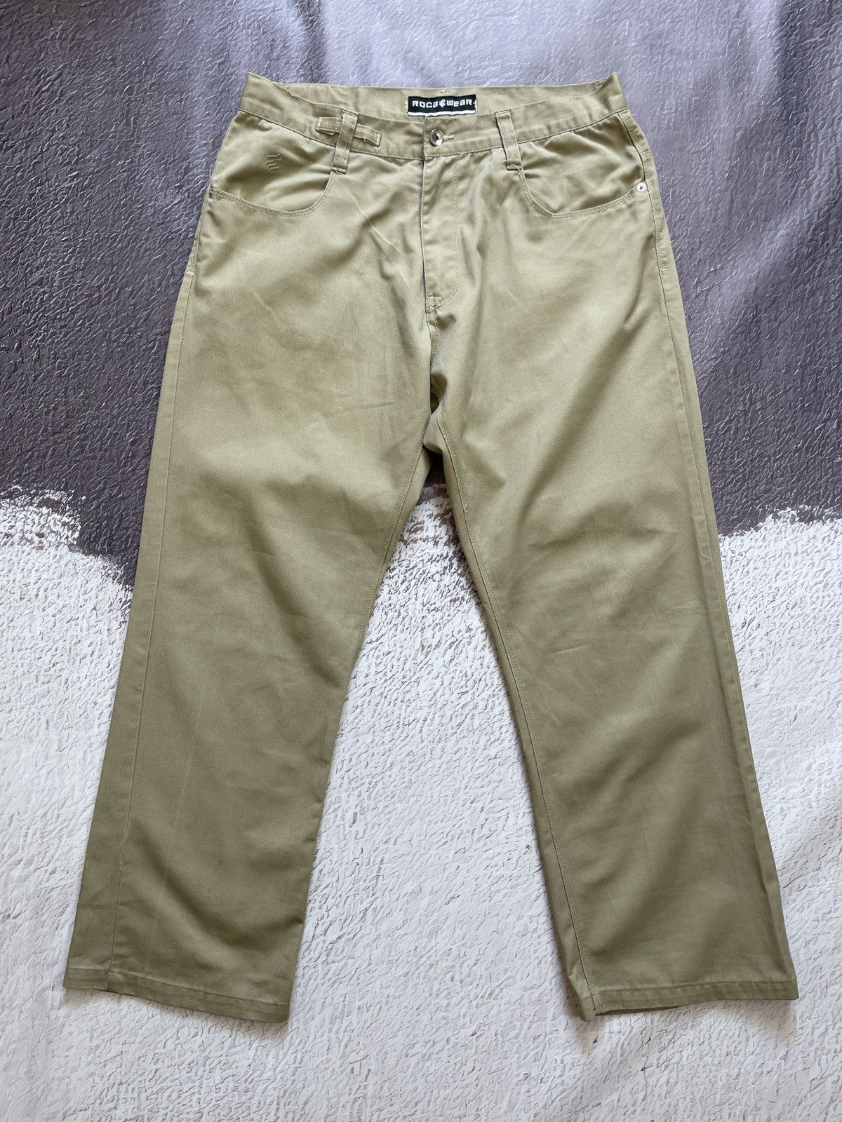 Rocawear Rocawear vintage beige chinos casual pants hype Size US 36 / EU 52 - 3 Thumbnail