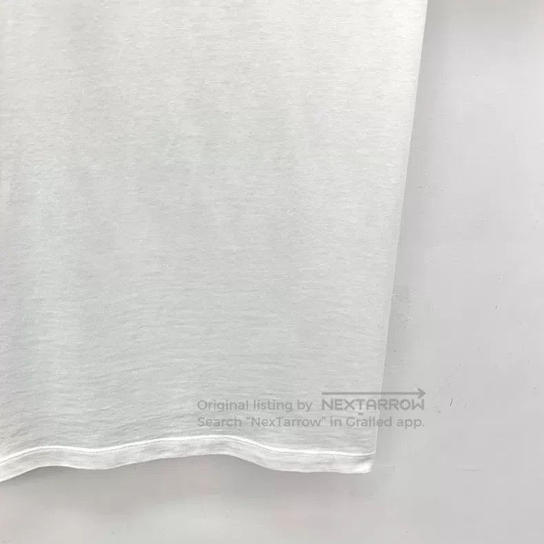 Loewe Loewe White logo embroidered cotton round neck short sleev Size US M / EU 48-50 / 2 - 4 Thumbnail