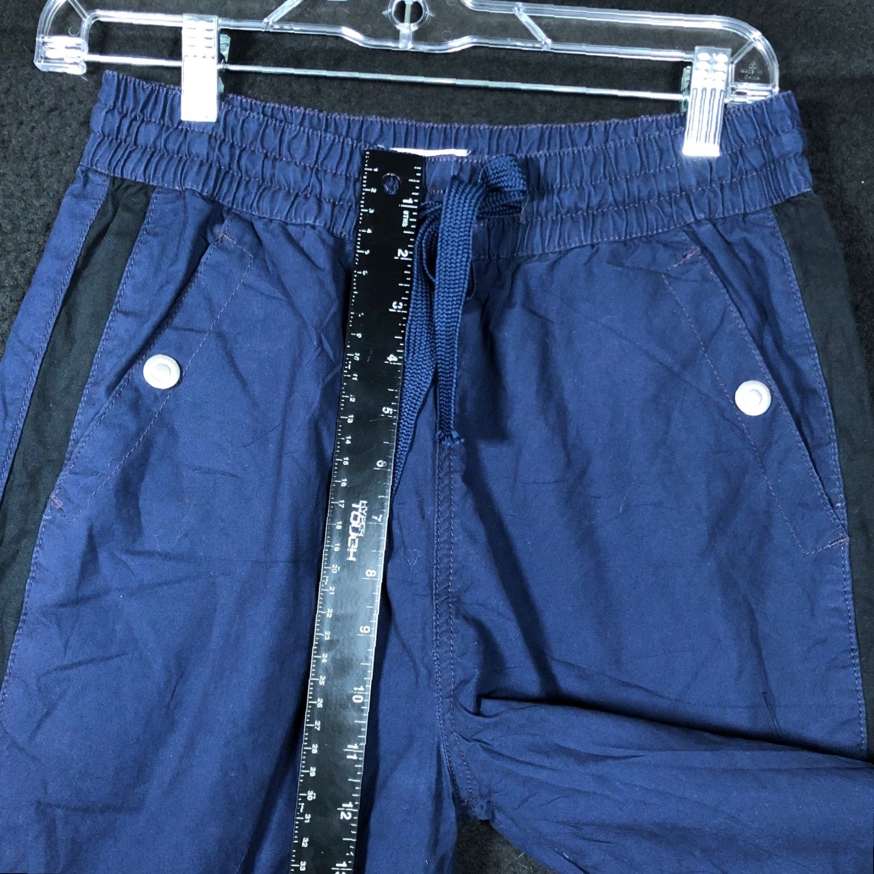 Anthropologie Maeve By Anthropologie Womens Pants Blue Cropped Joggers Stretch XS Jogger XS Womens Casual Comfort Elastic Waist Crop Solid Mid Rise 27.5in Inseam Size 26" / US 2 / IT 38 - 7 Thumbnail
