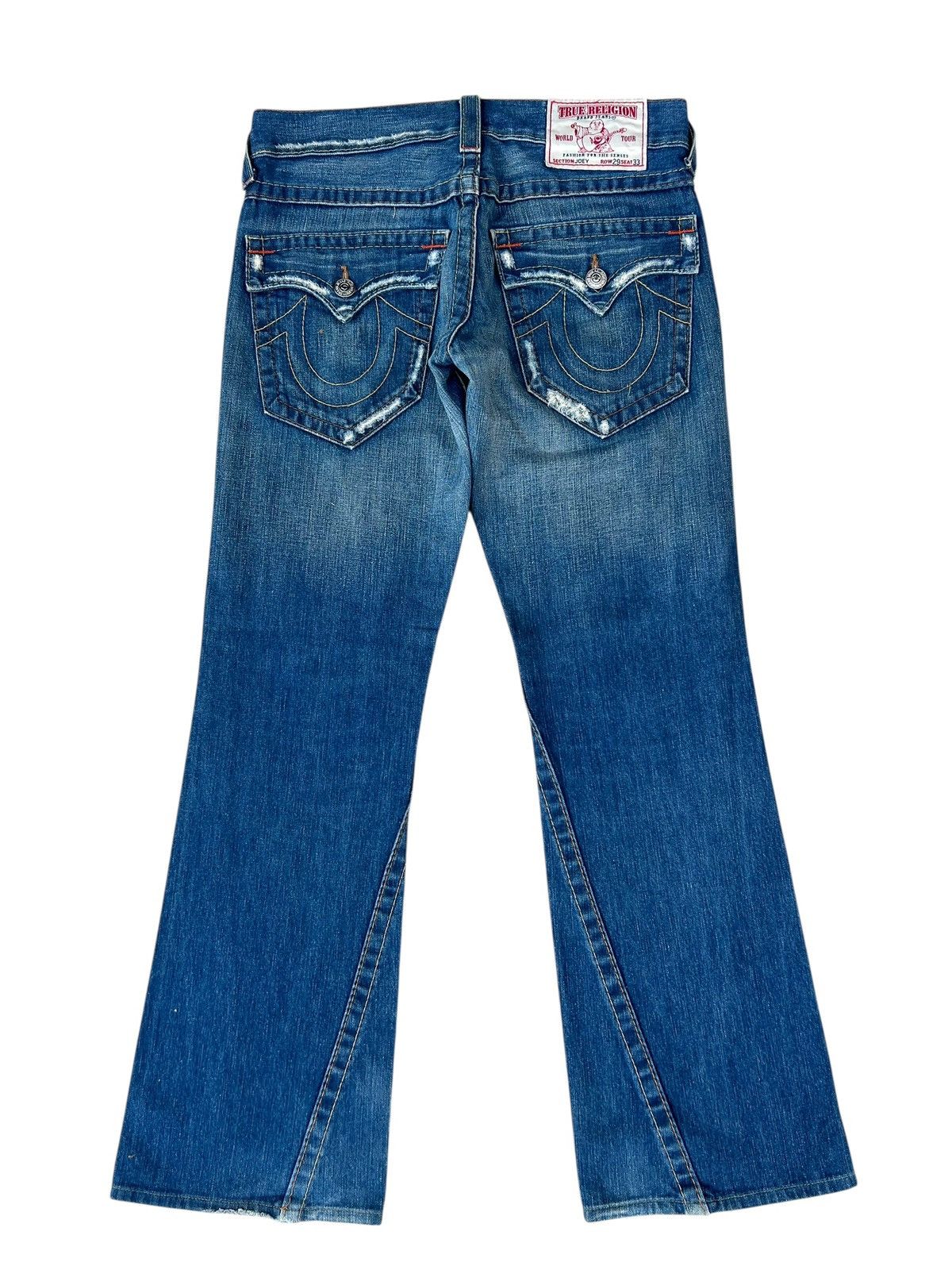 True Religion Vintage 2000s True Religion JOEY Distress Denim Flare Jeans Size US 30 / EU 46 - 14 Thumbnail