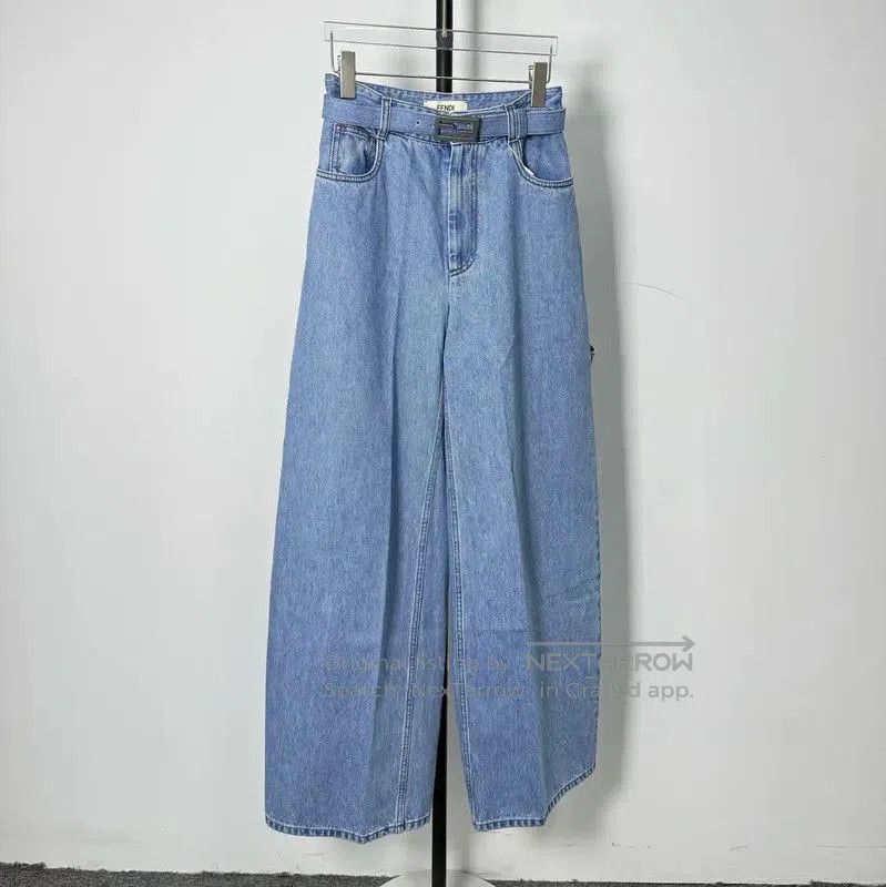 Fendi Fendi Blue Cotton Casual Women's Pants . Size 27" / US 4 / IT 40 - 1 Thumbnail