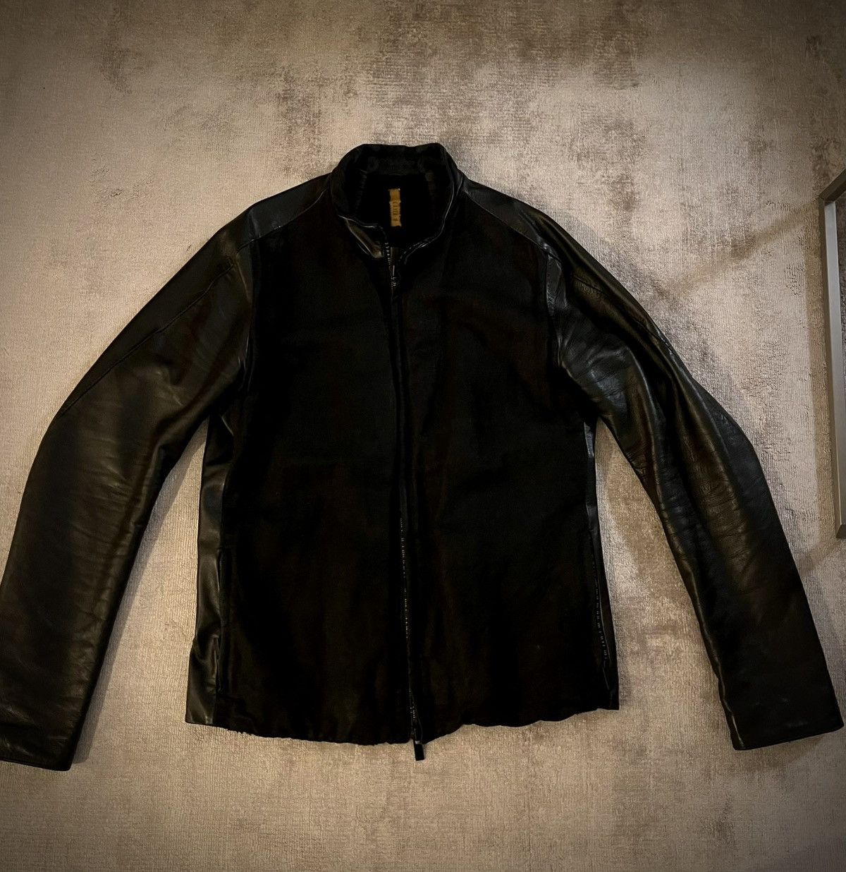 image of Layer 0 Aviator Bomber Jacket Horse, Hemp, Cashmere in Black, Men's (Size Large)