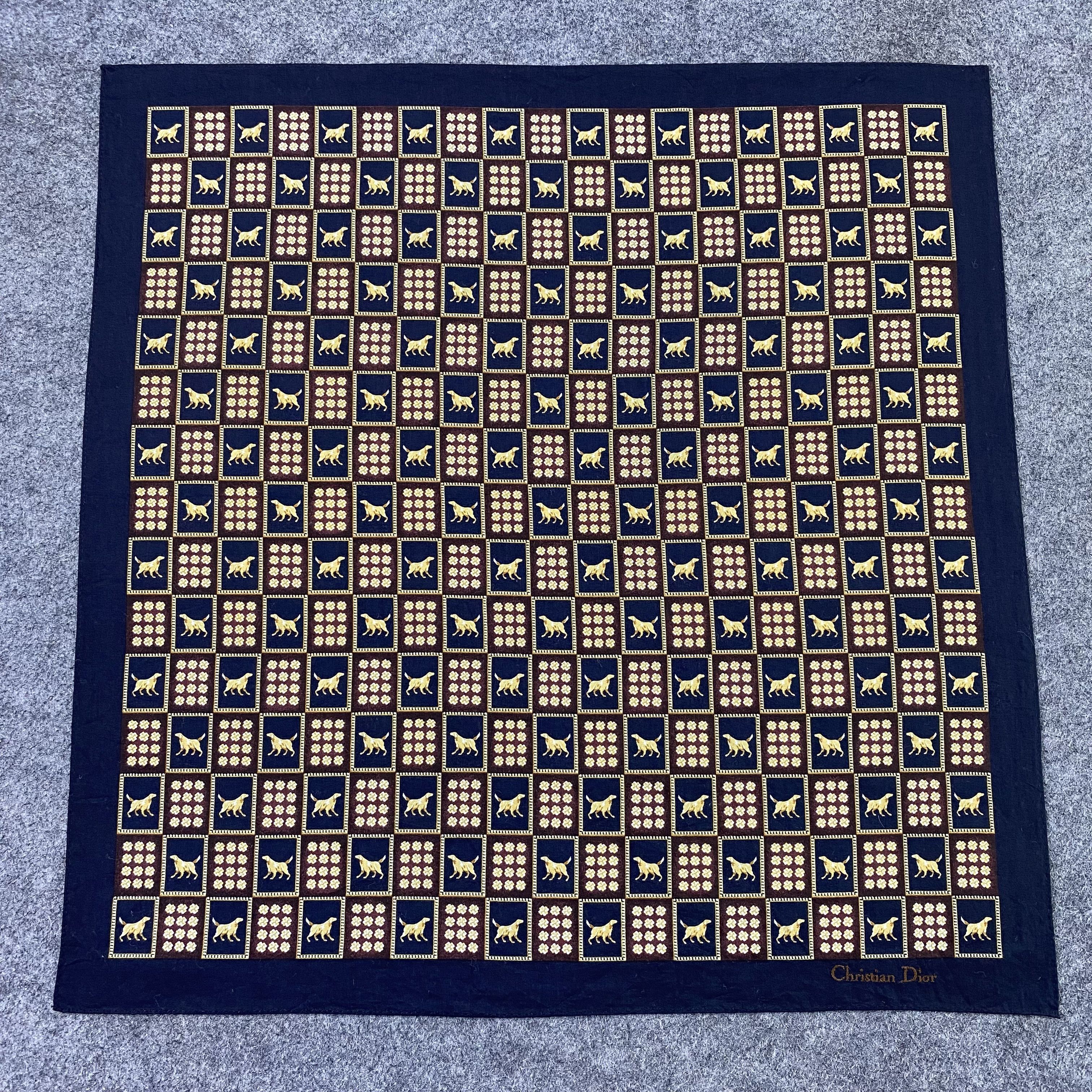 Vintage Christian Dior Handkerchief Neckerchief Bandana-B1908 Size ONE SIZE - 3 Thumbnail