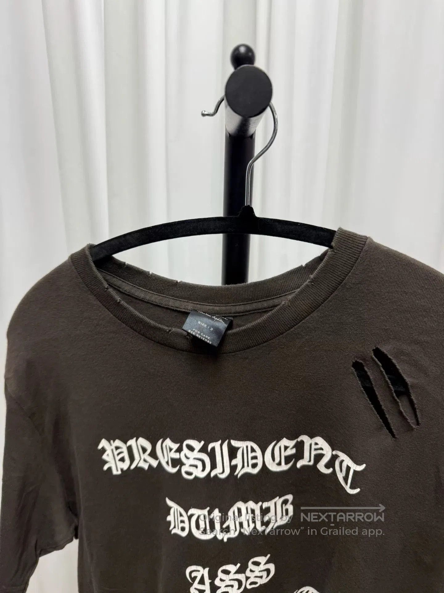 Comme des Garcons Homme Plus distressed graphic short sleeve tee. Size US L / EU 52-54 / 3 - 3 Thumbnail