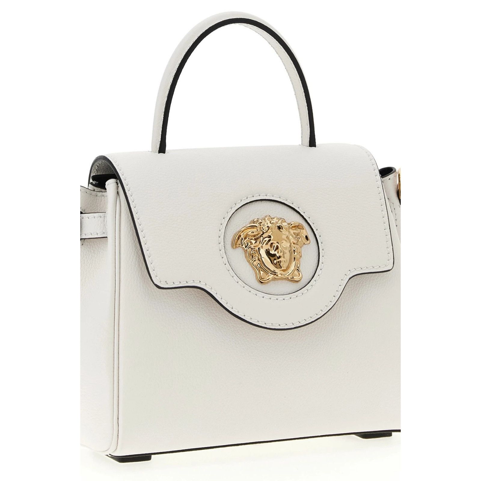 Versace VERSACE Medusa White Leather Handbag New & Authentic Size ONE SIZE - 4 Thumbnail