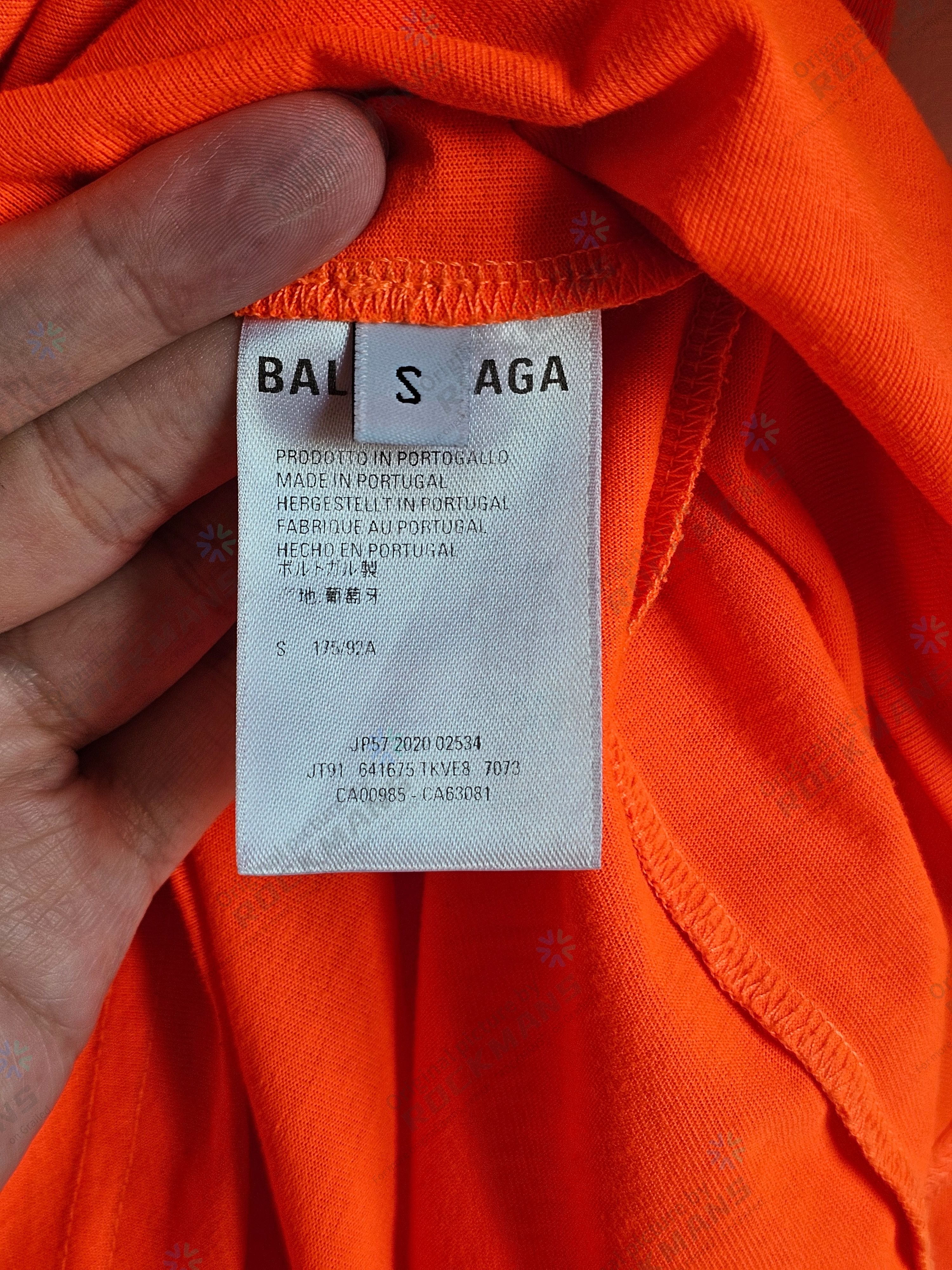 Balenciaga Balenciaga Orange Cola Oversize Short Sleeve T-shirts Size S Size US S / EU 44-46 / 1 - 6 Thumbnail