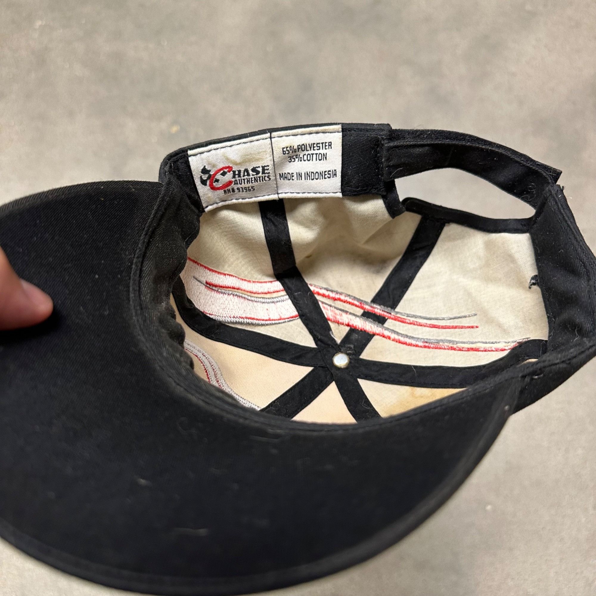 Vintage Vintage Dale Earnhardt 3 Chase NASCAR Strapback Hat Size ONE SIZE - 7 Thumbnail