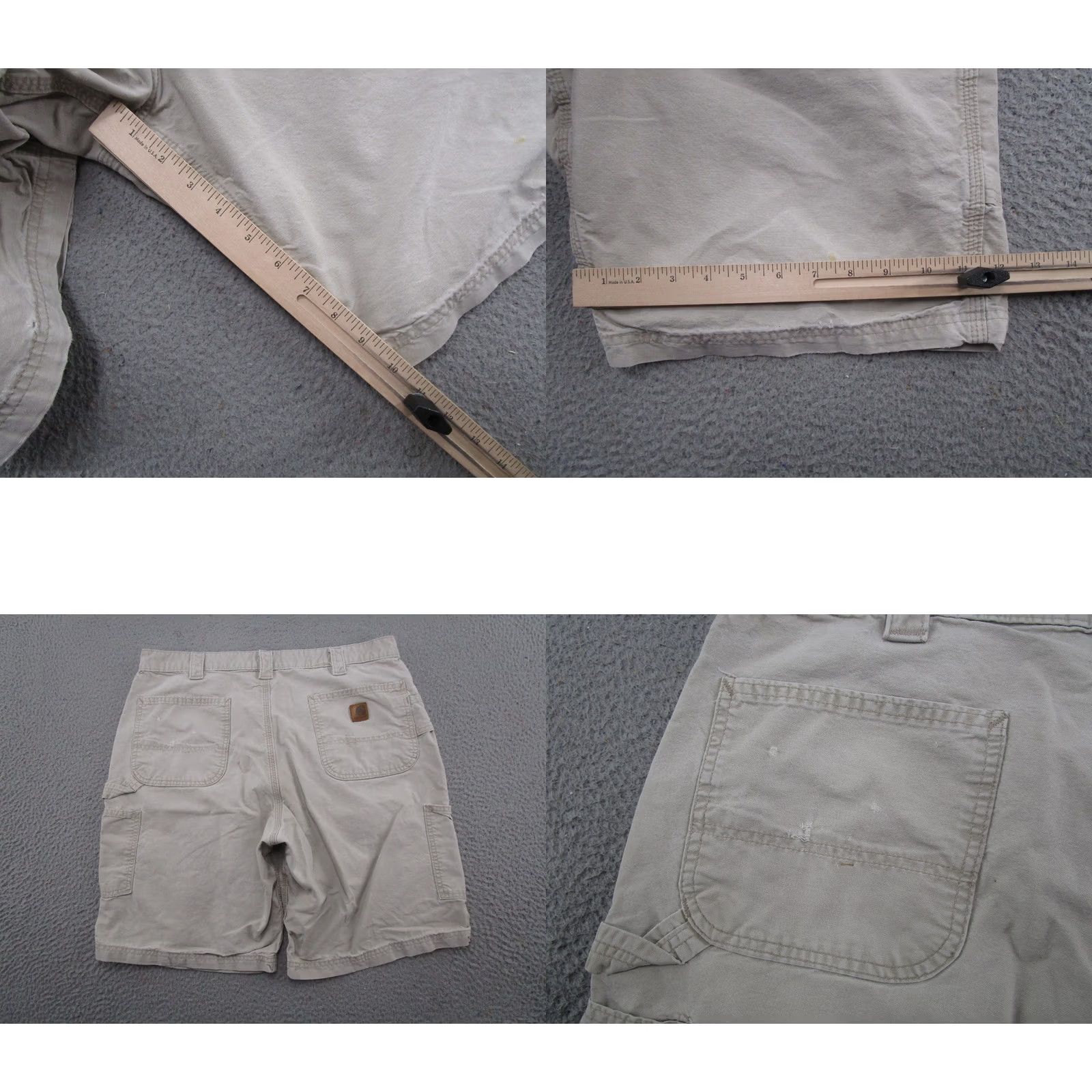 Carhartt Carhartt Men's Tan B147 Tan Loose Fit Work Shorts Size 38 Canvas Cargo Pockets 10 in Inseam 38 Regular Beige Front Flat Vintage: No Mens Size US 38 / EU 54 - 8 Thumbnail