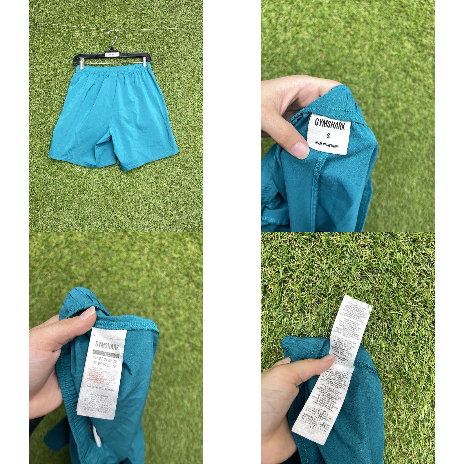 Gymshark Gymshark Shorts Womens Small Blue Green Athleticwear Running Sportswear Y2K Size 28" / US 6 / IT 42 - 8 Thumbnail