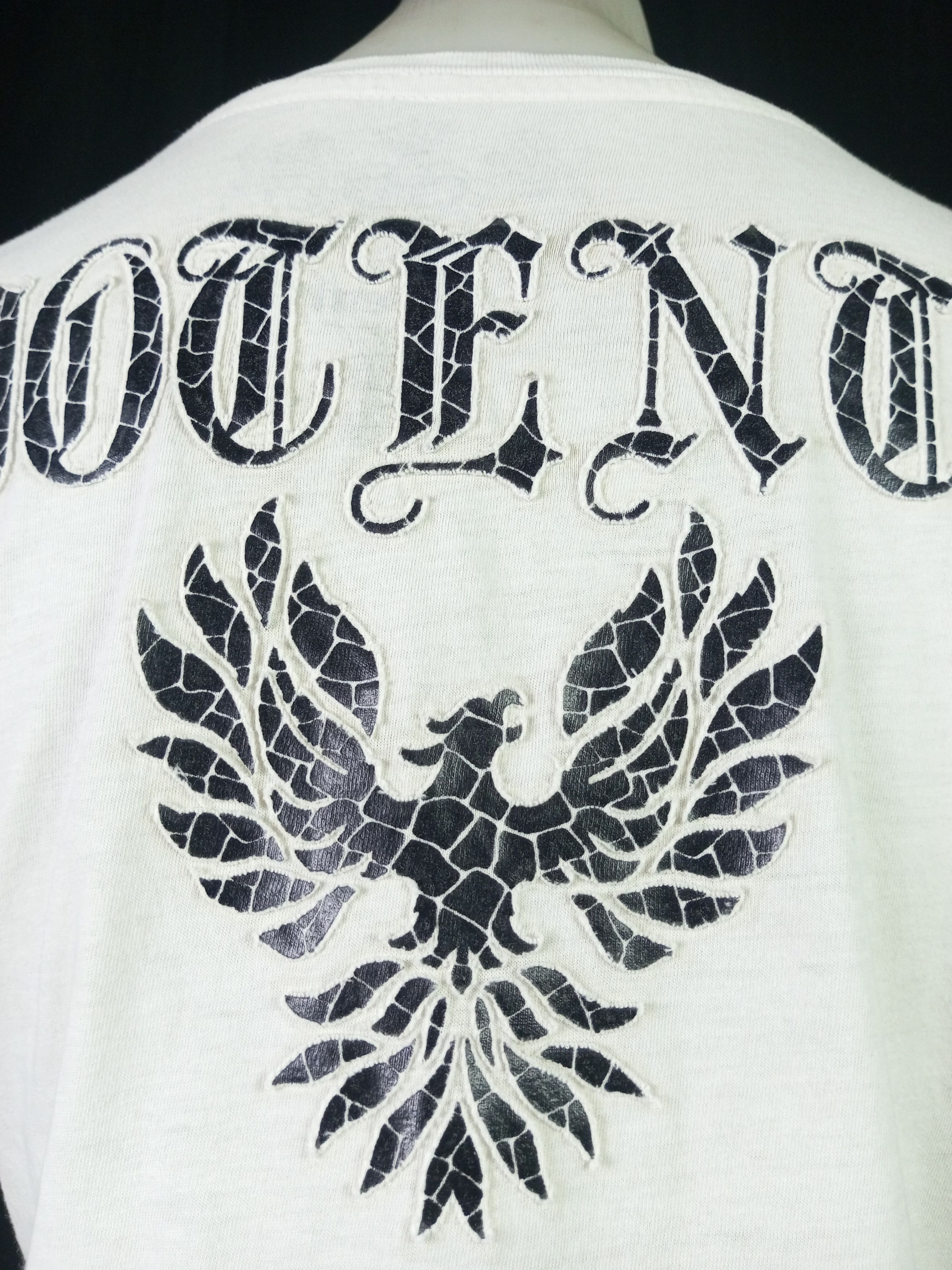 Japanese Brand Y2K Potente Poem Punk Live and Fair Embroidered Tshirt Size M / US 6-8 / IT 42-44 - 10 Thumbnail