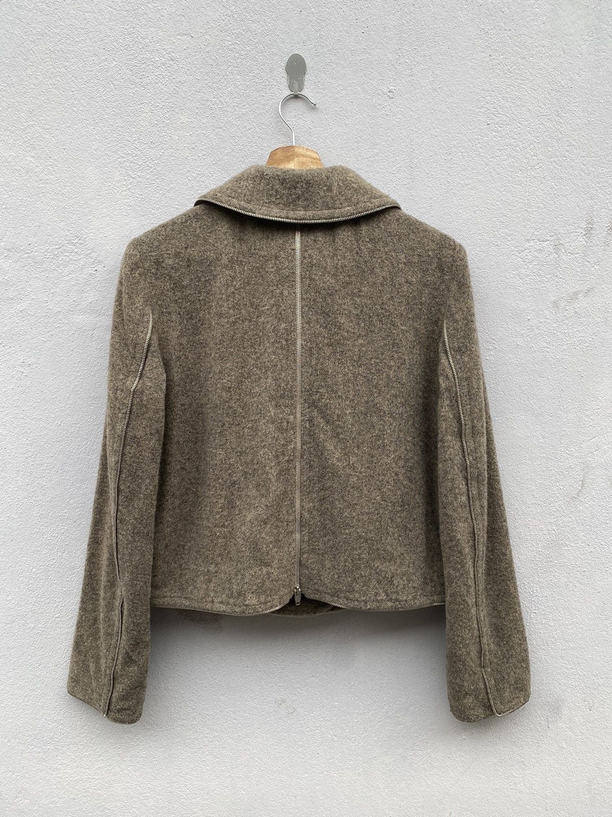 Alexander Wang 💥Archive💥 Alexander Wang Fully Zip Lined Anorak Wool Cropped Size XS / US 0-2 / IT 36-38 - 21 Thumbnail