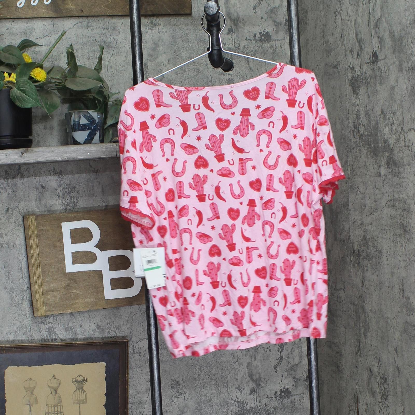 Other New Roudelain Pajama Shirt Top Ejje319m Cowgirl Pink L Size L / US 10 / IT 46 - 2 Thumbnail