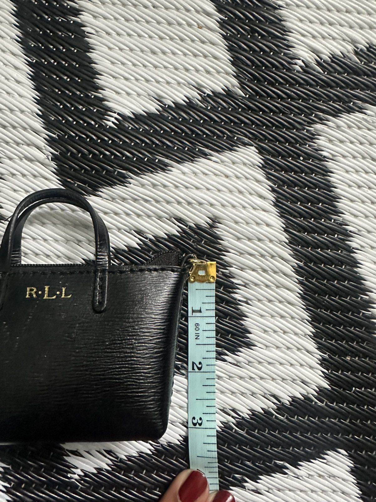 Ralph Lauren Ralph Lauren Black Leather Mini-Tote Bag Change Purse Size ONE SIZE - 4 Thumbnail
