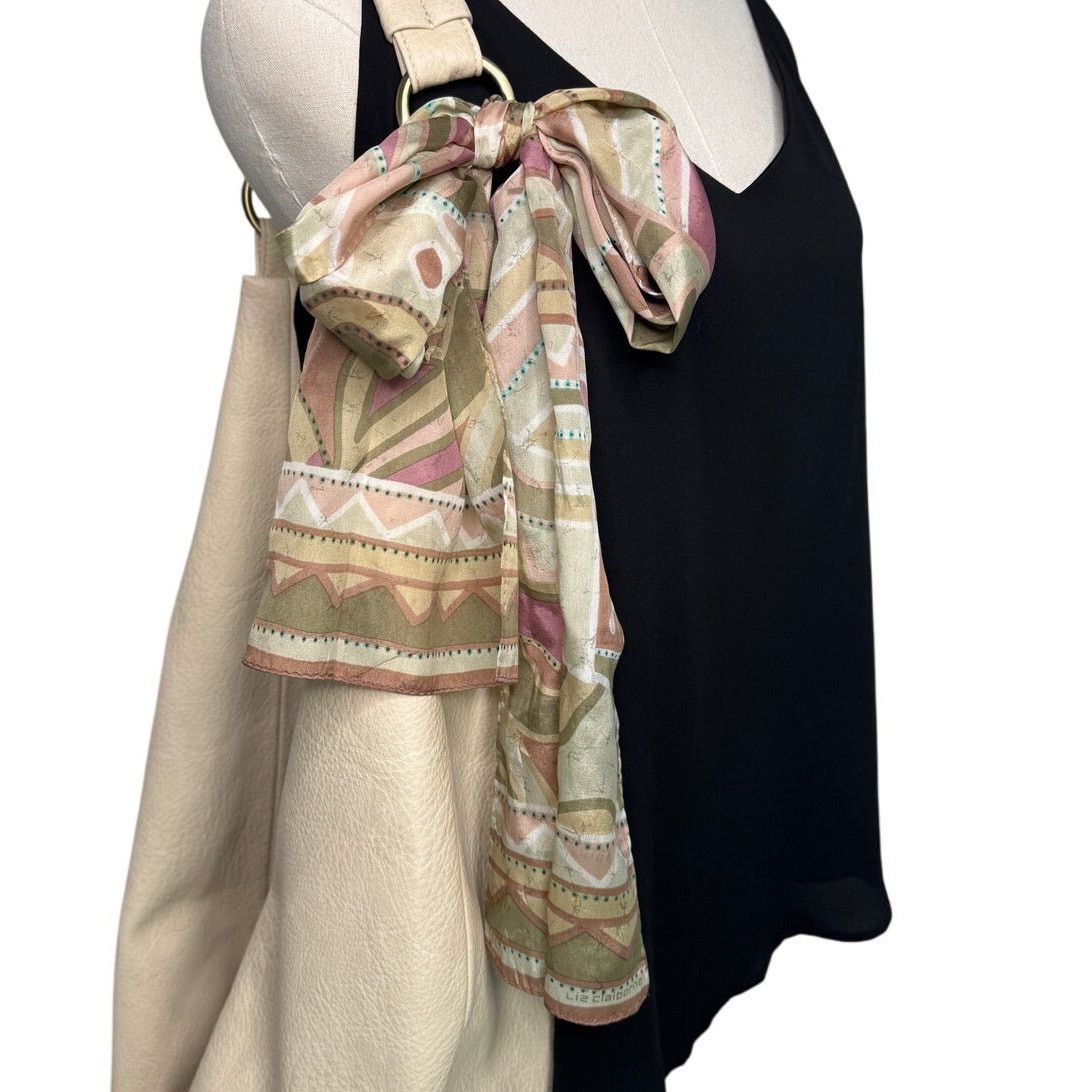 Vintage Vintage pastel Southwestern abstract print long scarf 10x52" Size ONE SIZE - 5 Thumbnail
