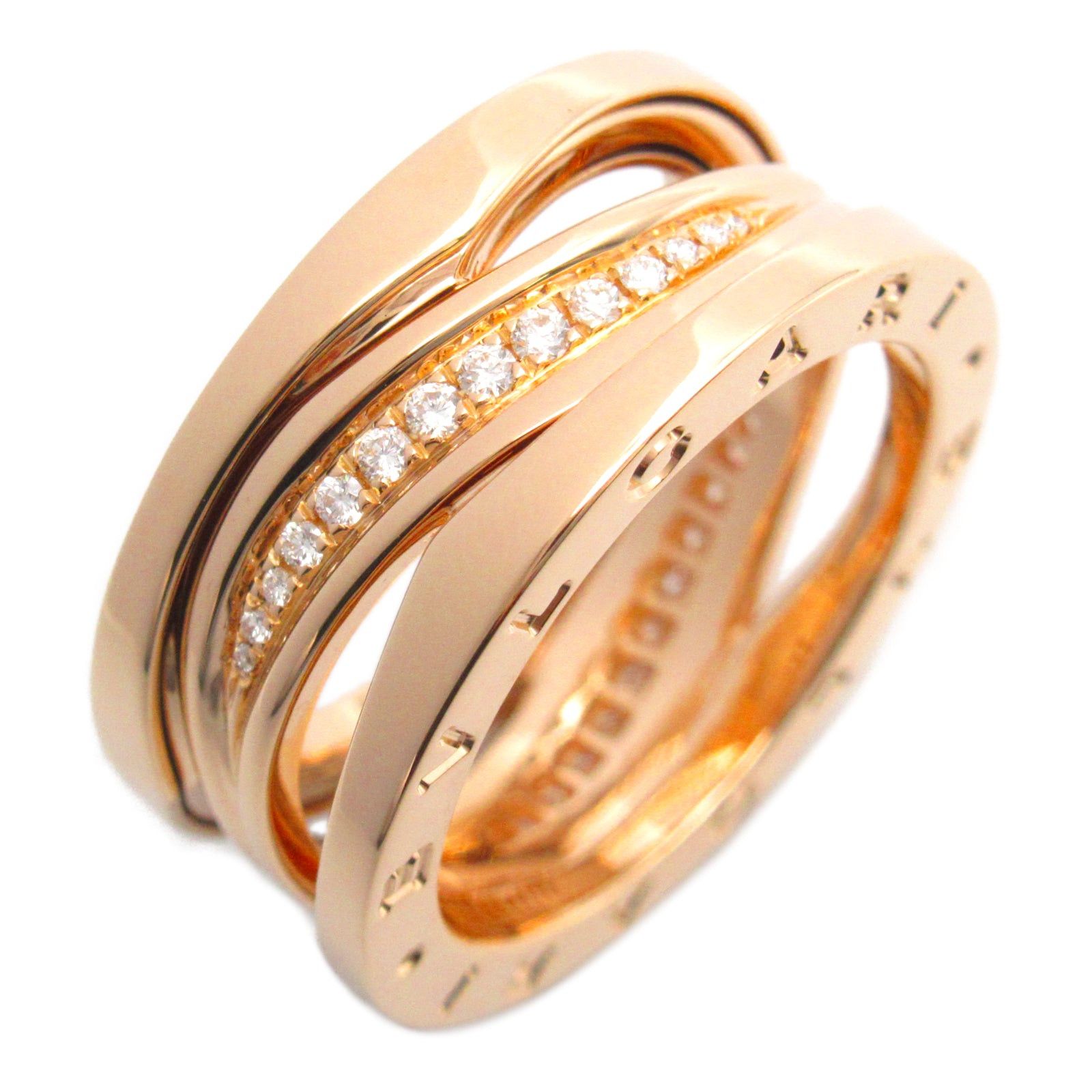 Bvlgari Bvlgari Design Legend Ring K18Pg (Pink Gold) Diamond Clear Size ONE SIZE - 1 Thumbnail