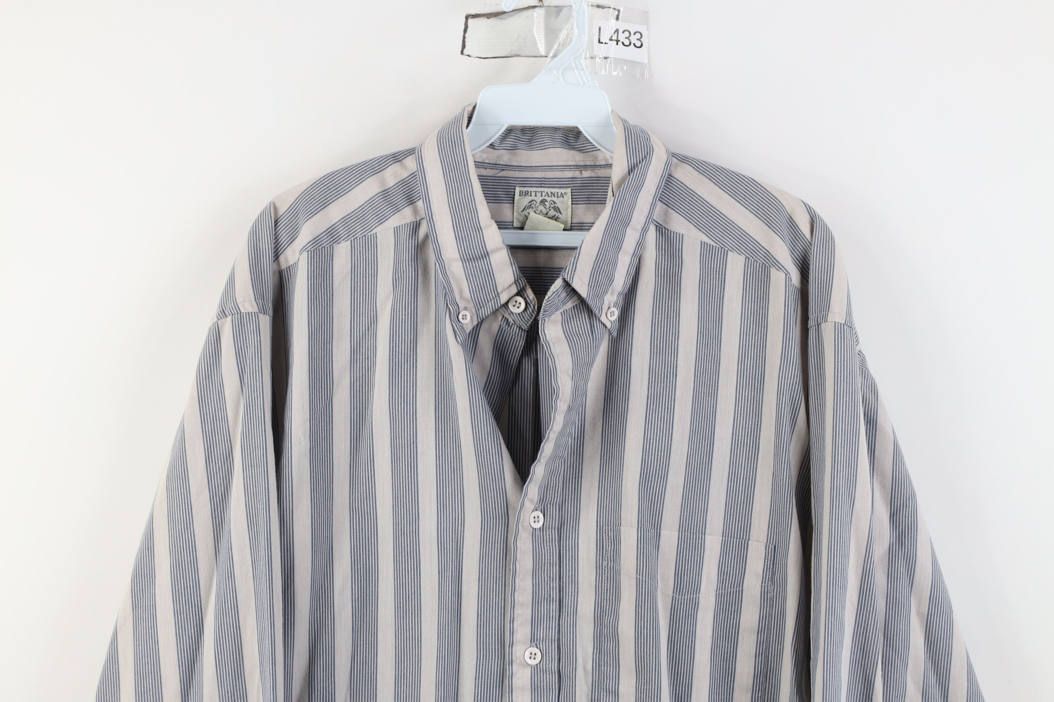 Vintage Vintage 90s Streetwear Block Collared Button Down Shirt Size US XL / EU 56 / 4 - 2 Thumbnail