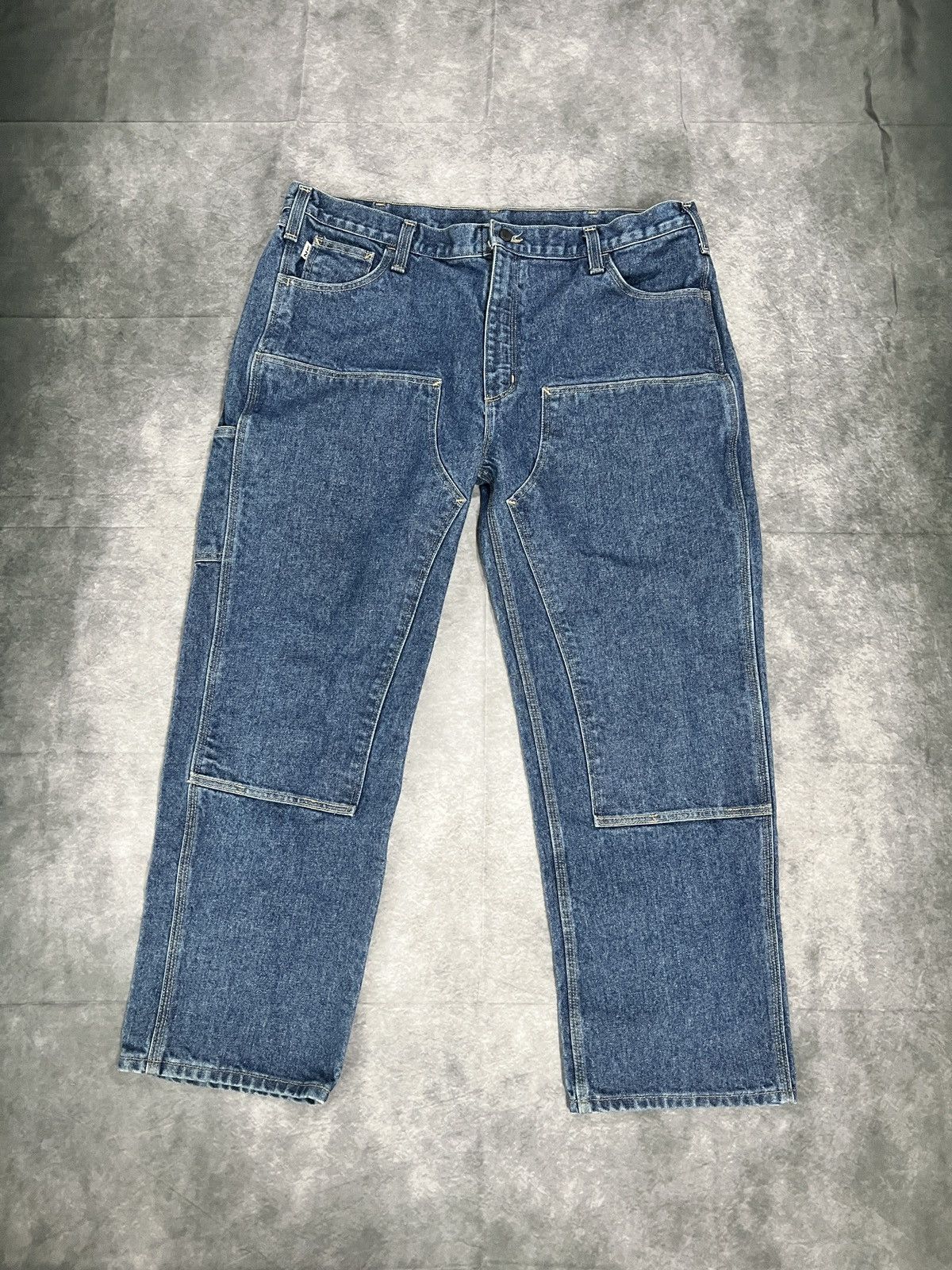 Carhartt Carhartt Blue Denim Jeans Size 42 Workwear Relaxed Fit Men’s Size US 42 / EU 58 - 1 Thumbnail
