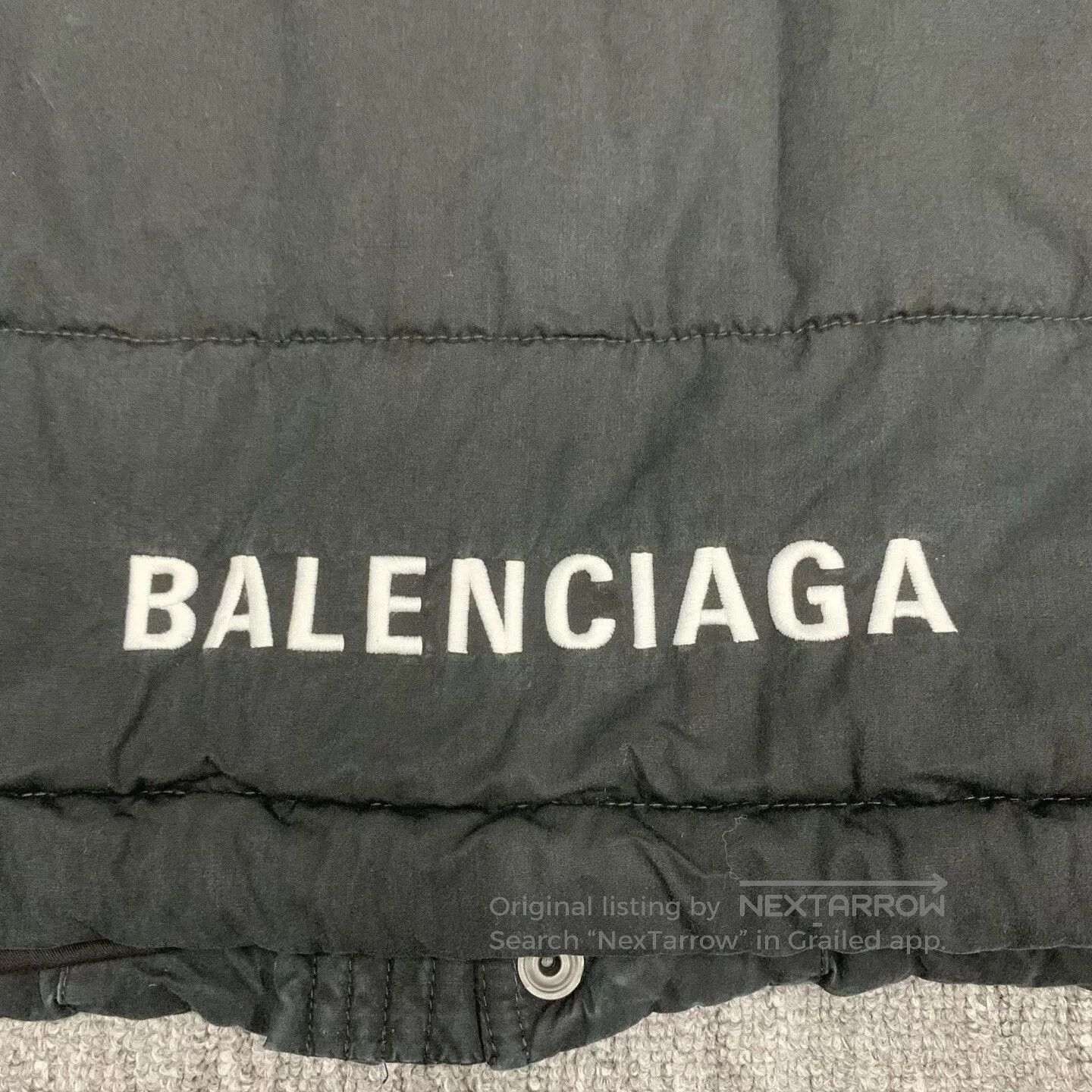 Balenciaga black balenciaga logo padded coat for men. Size US M / EU 48-50 / 2 - 9 Thumbnail