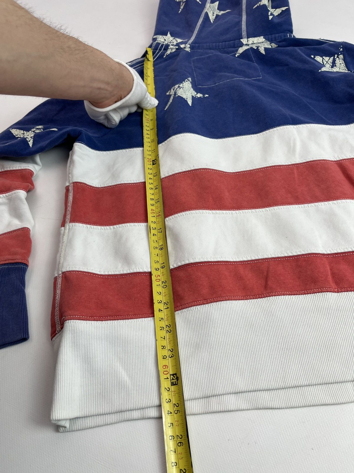 True Religion Vintage Rare True Religion USA Flag Printed Hoodie Size US S / EU 44-46 / 1 - 8 Thumbnail