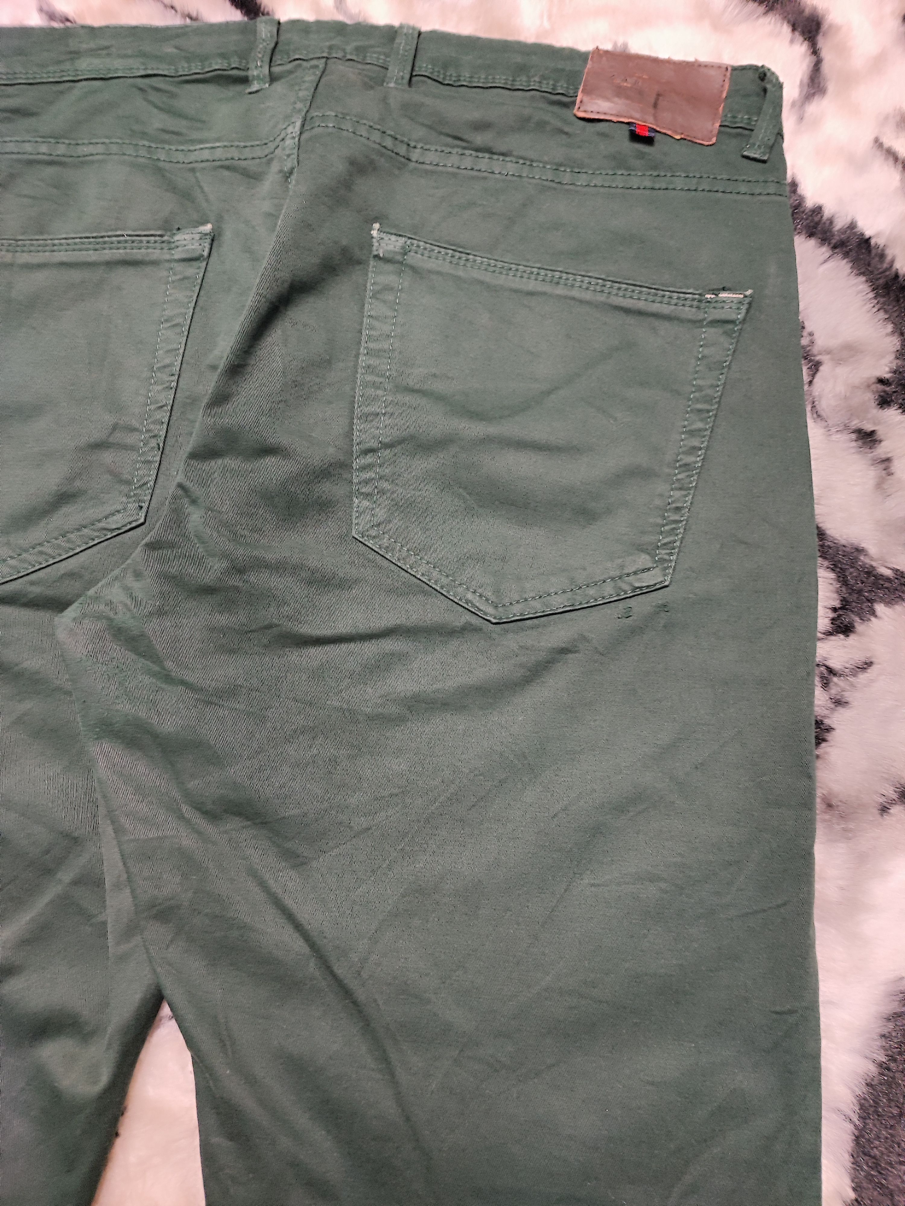 Vintage × Zara Zara Denim Distress Green Size US 35 - 10 Thumbnail