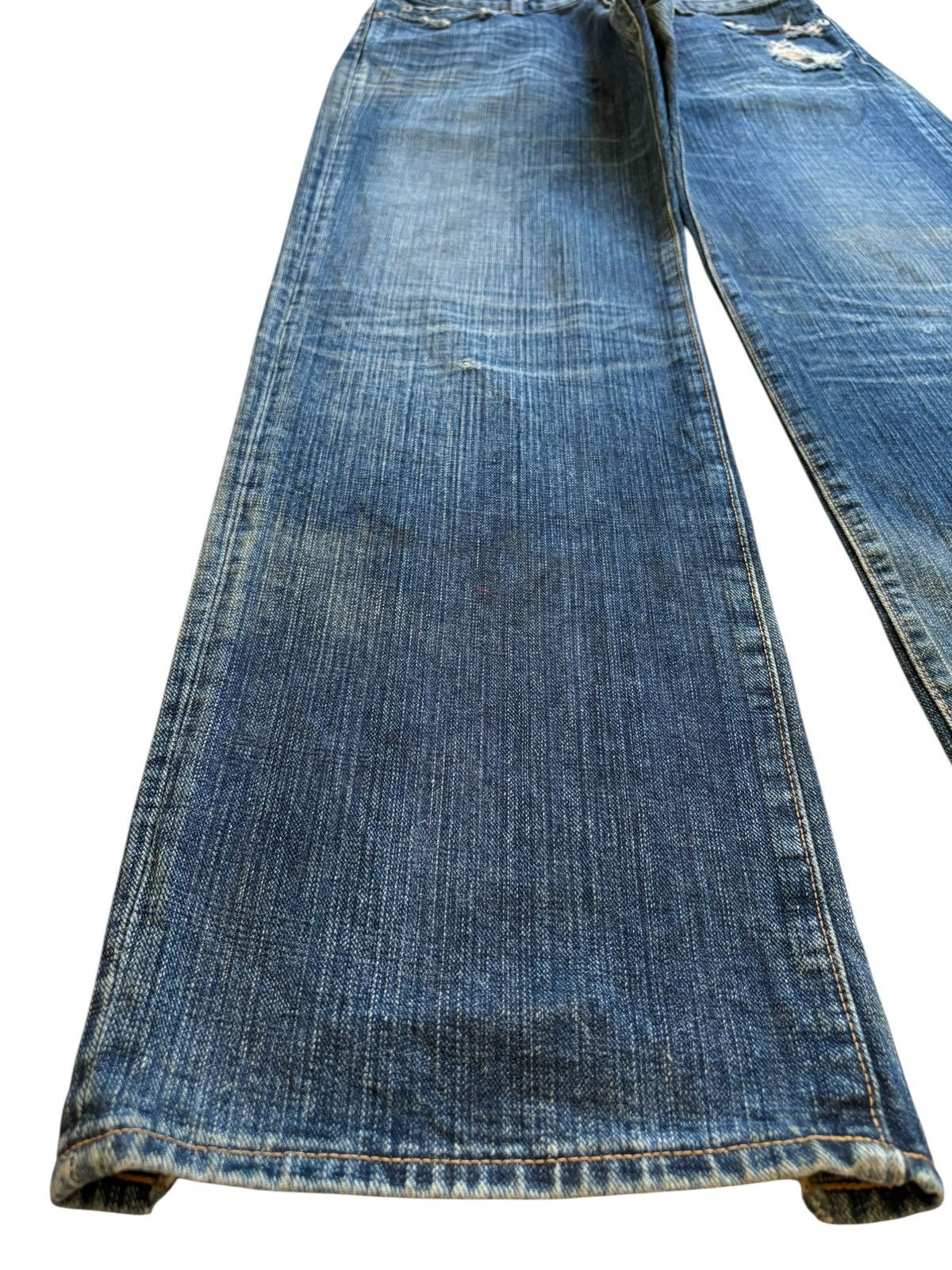 Japanese Brand Vintage Japanese Brand Mud Wash Distressed Baggy Jeans Size US 34 / EU 50 - 6 Thumbnail